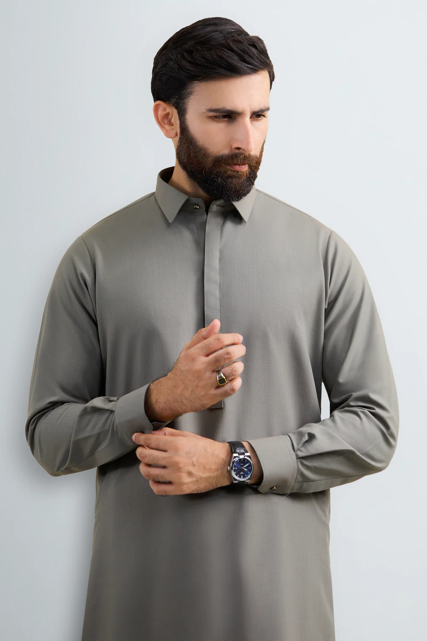 Green Wash & Wear Shalwar Kameez