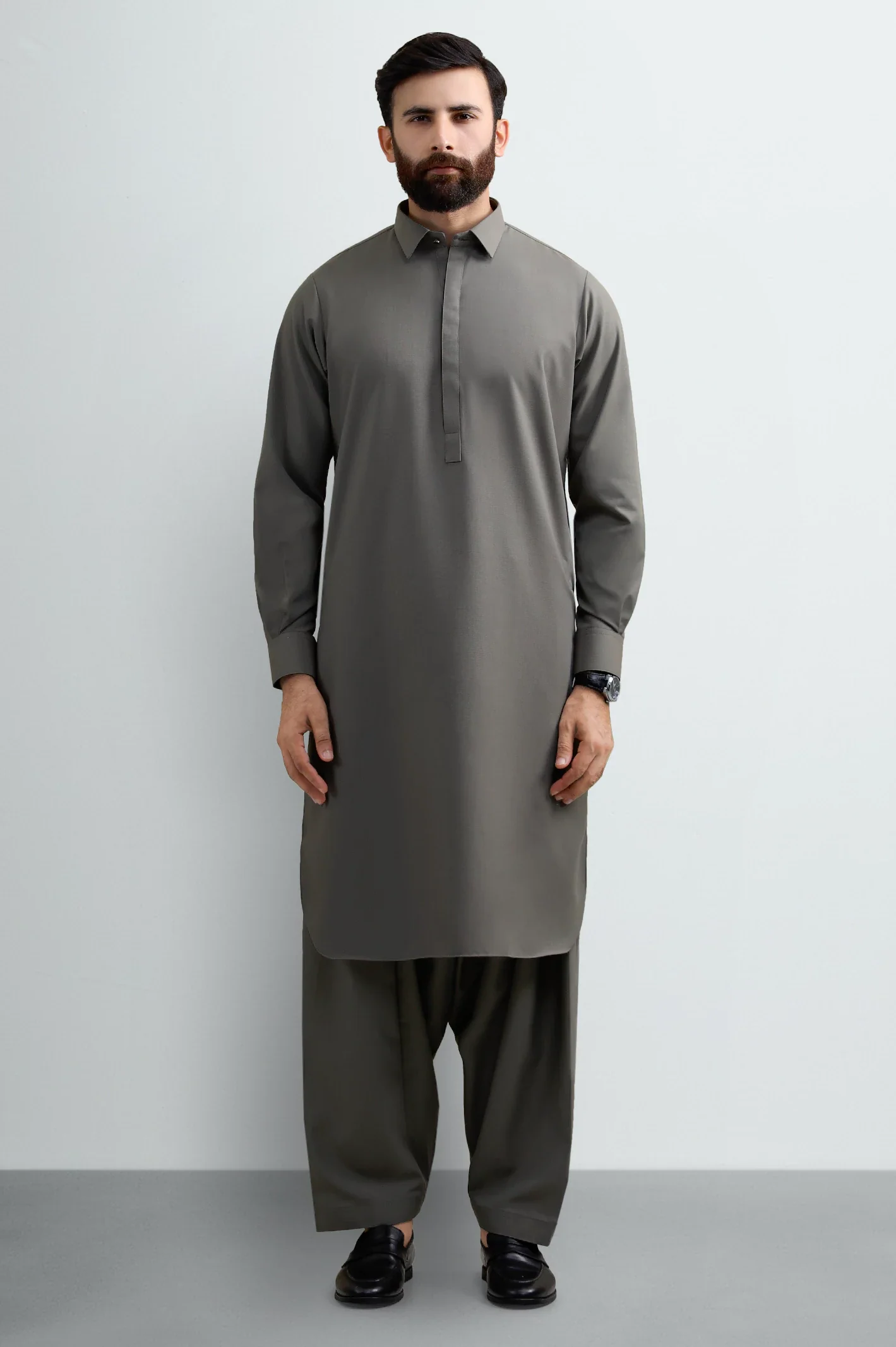 Green Wash & Wear Shalwar Kameez - Image 2