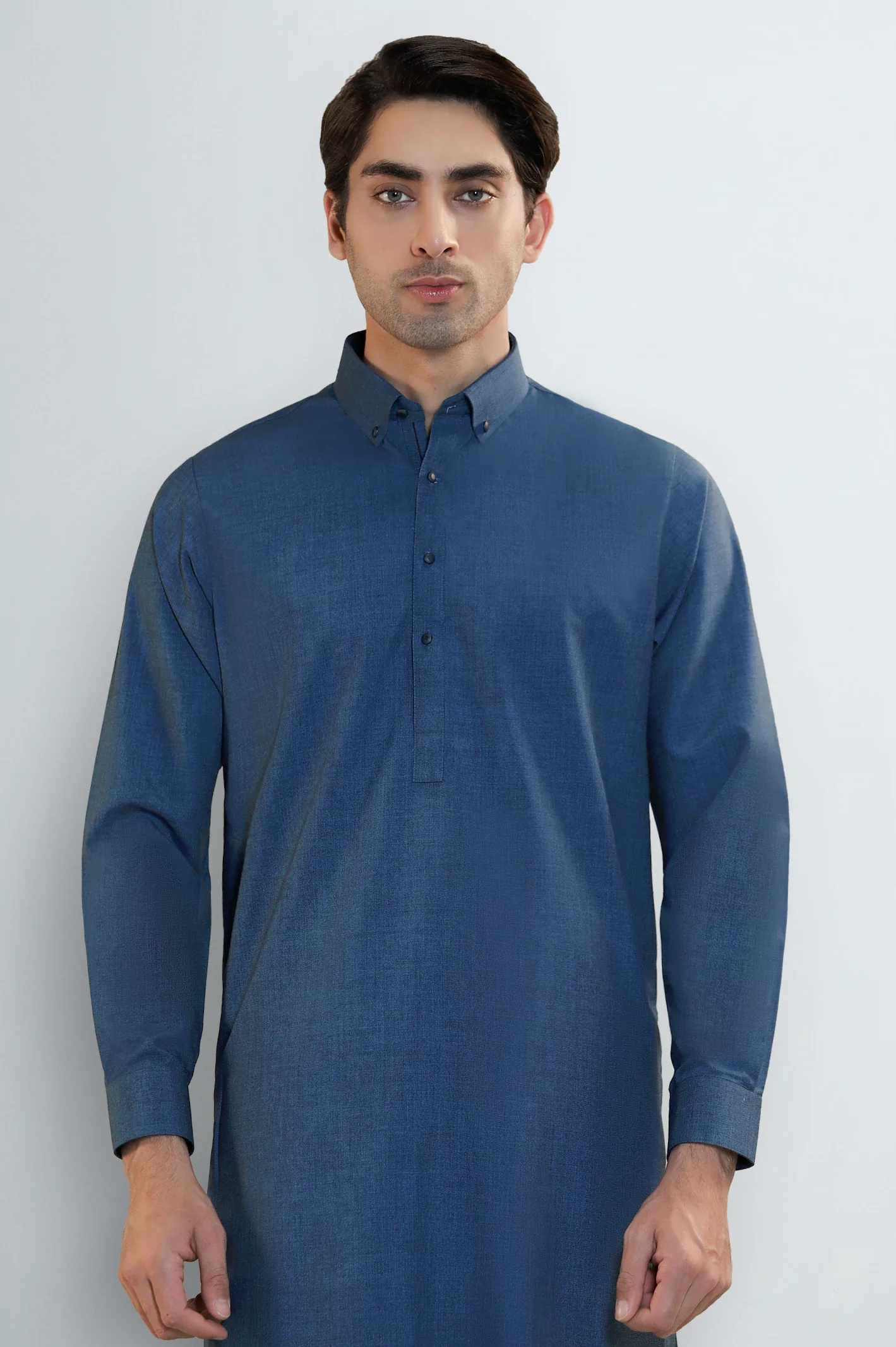 Blue Wash & Wear Shalwar Kameez