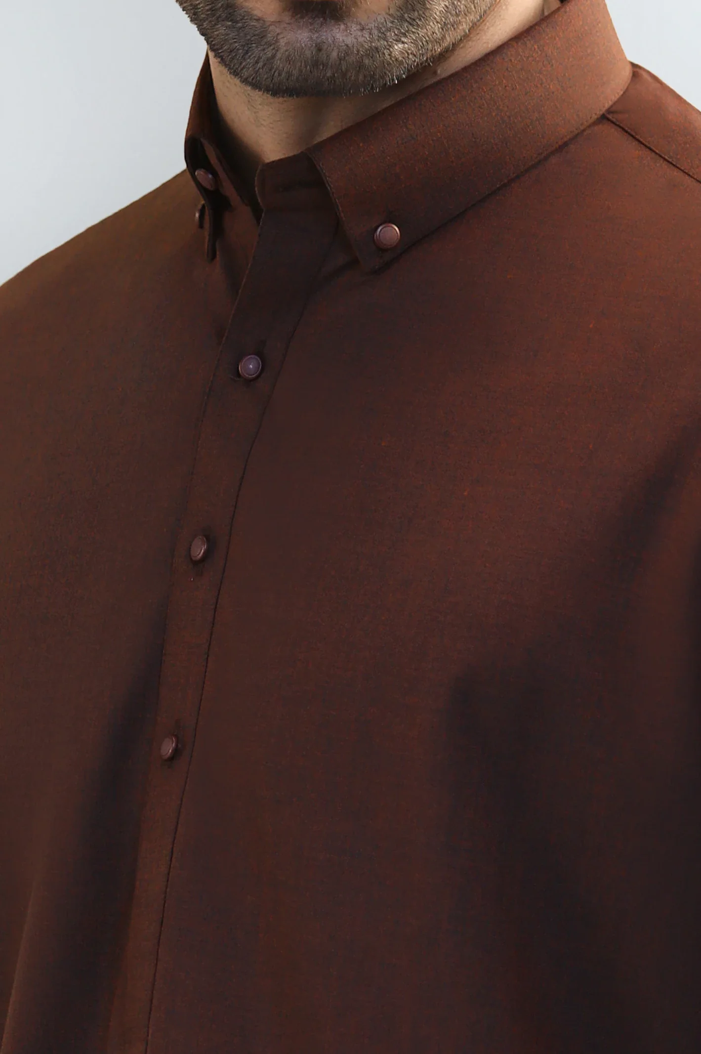 Maroon Wash & Wear Shalwar Kameez - Image 3