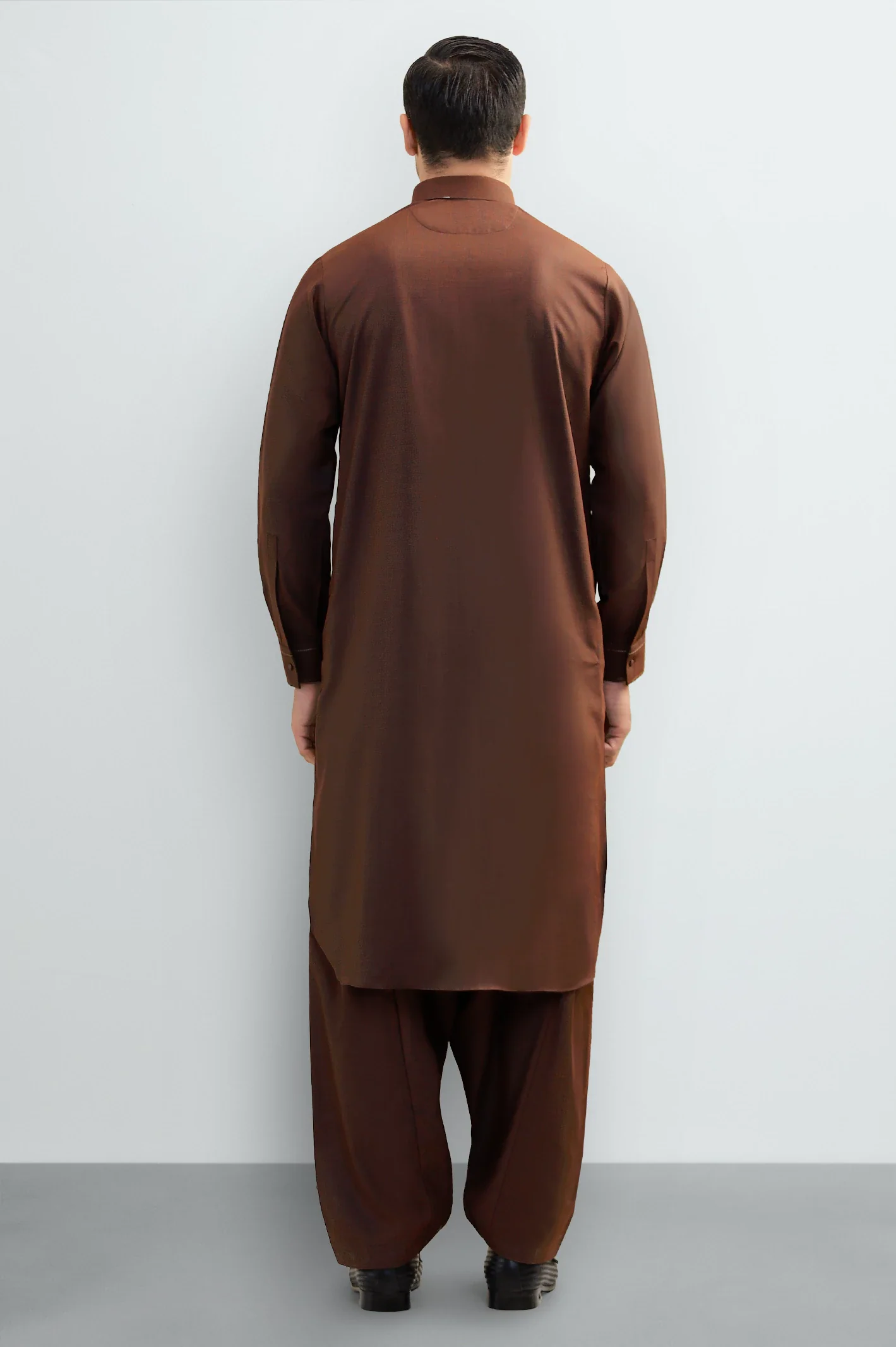 Maroon Wash & Wear Shalwar Kameez - Image 4