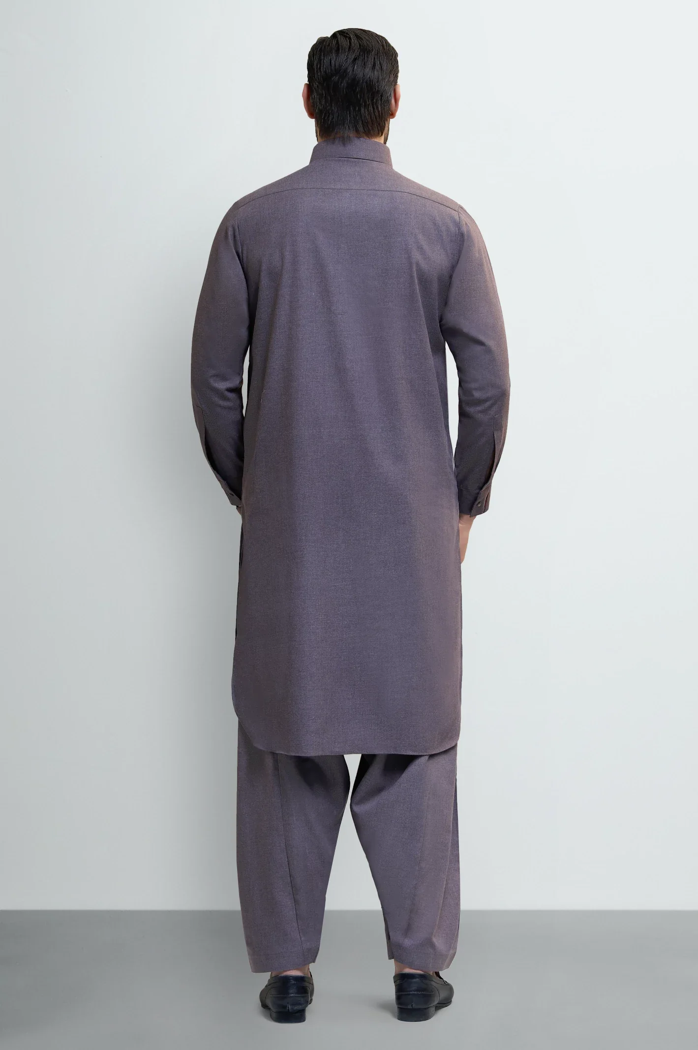 Brown Wash & Wear Shalwar Kameez - Image 4