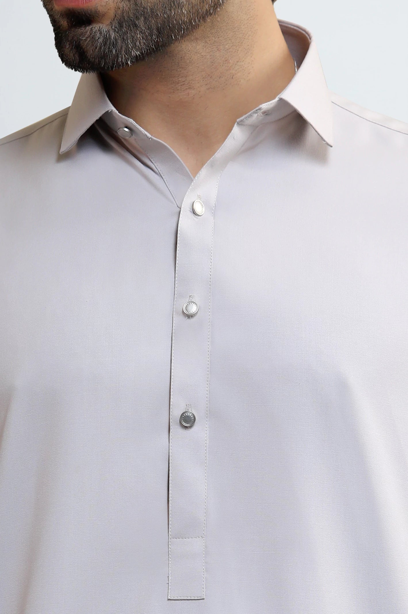 Beige Wash & Wear Shalwar Kameez - Image 3
