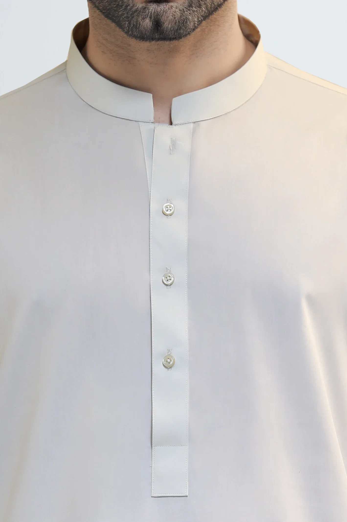 Beige Wash & Wear Shalwar Kameez - Image 3