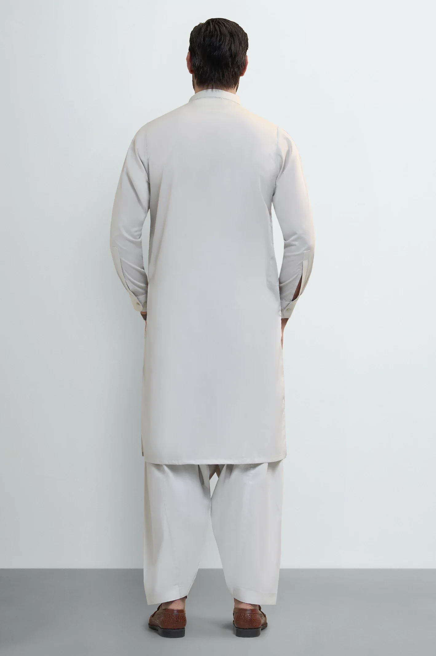 Beige Wash & Wear Shalwar Kameez - Image 4