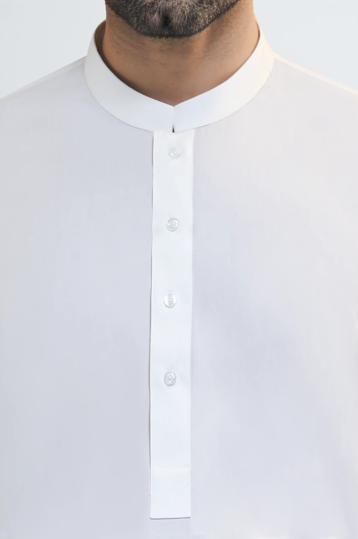 Cream Wash & Wear Shalwar Kameez - Image 3