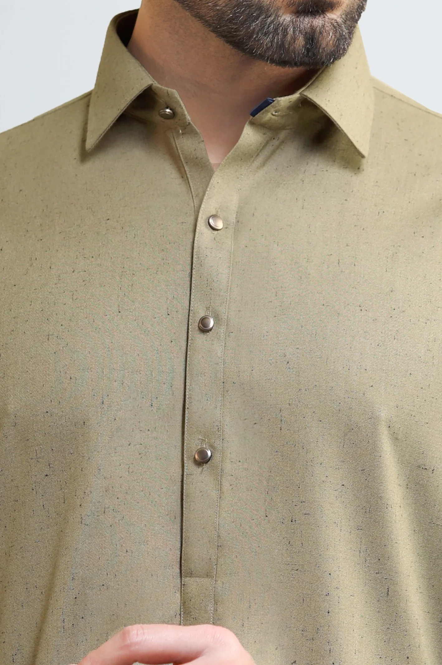 Green Wash & Wear Shalwar Kameez - Image 3