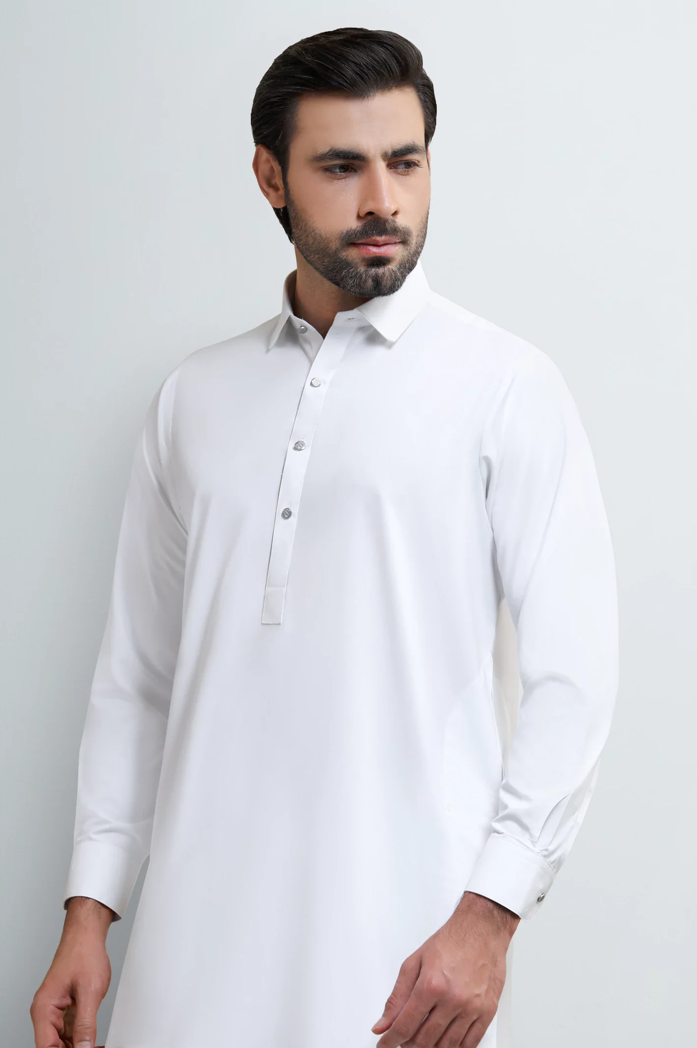 Off White Wash & Wear Shalwar Kameez