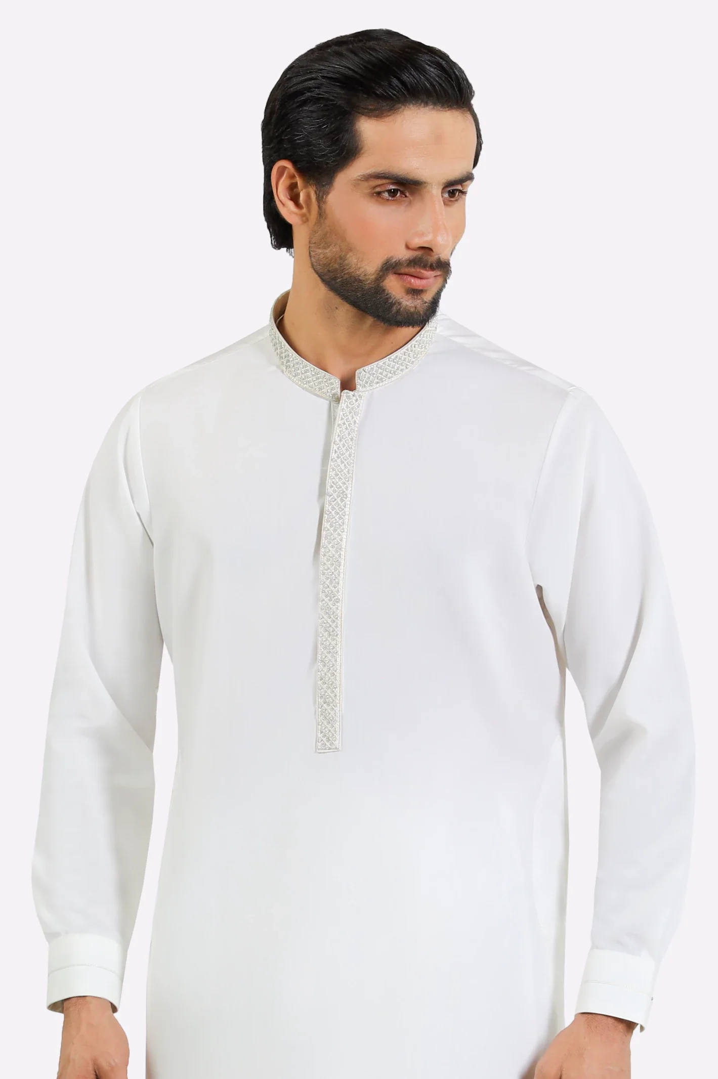 Off White Wash & Wear Shalwar Kameez