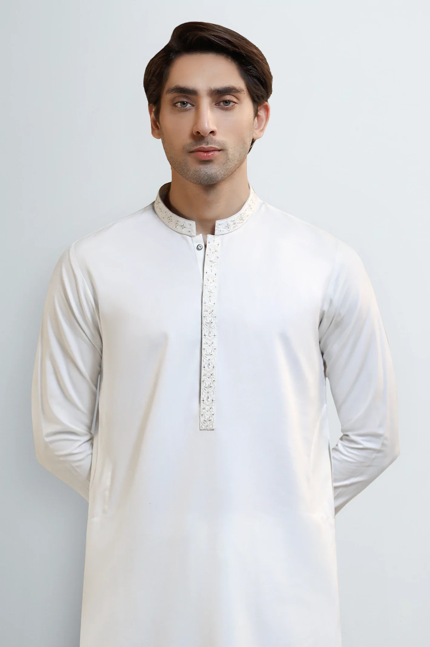 White Wash & Wear Fabric - Image 2
