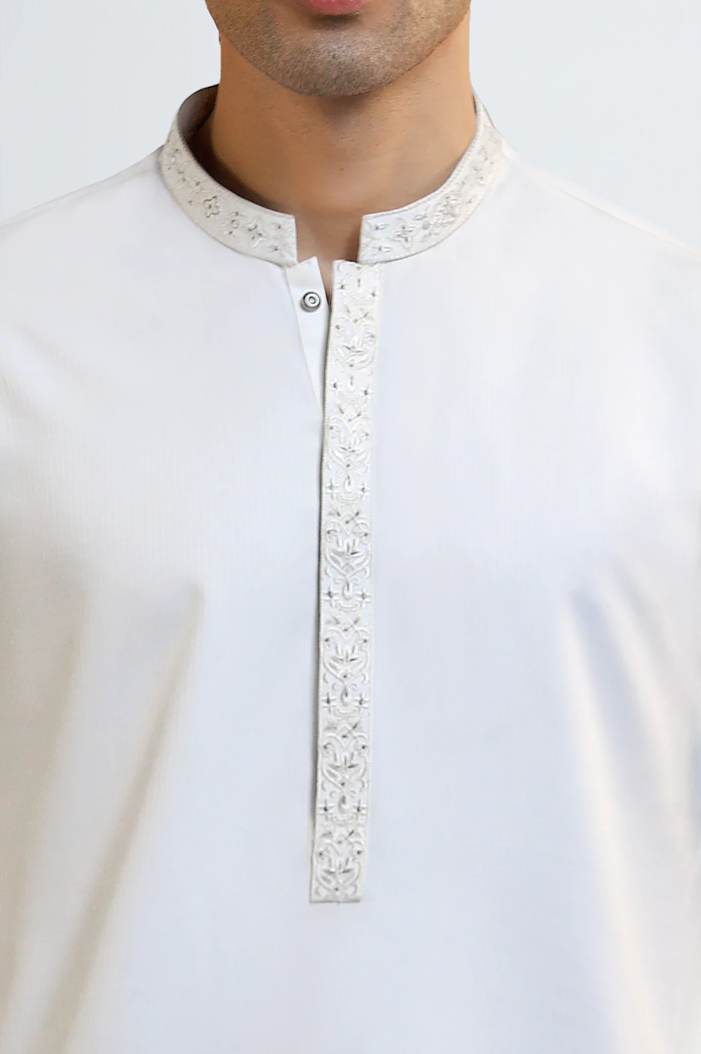 White Wash & Wear Fabric - Image 3