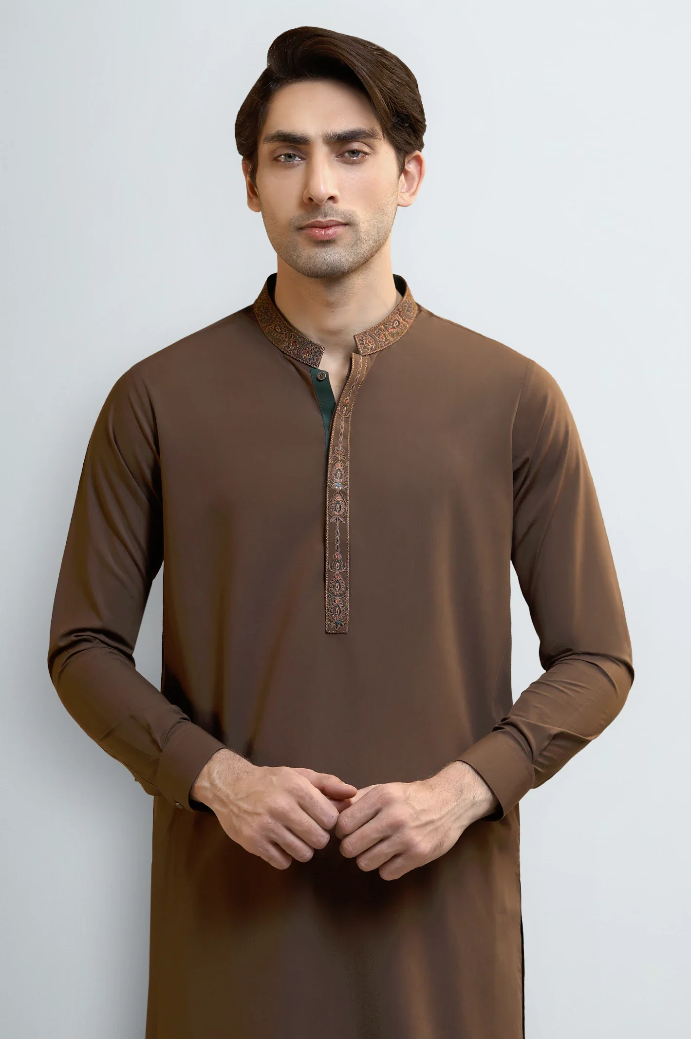 Brown Wash & Wear Fabric - Image 2