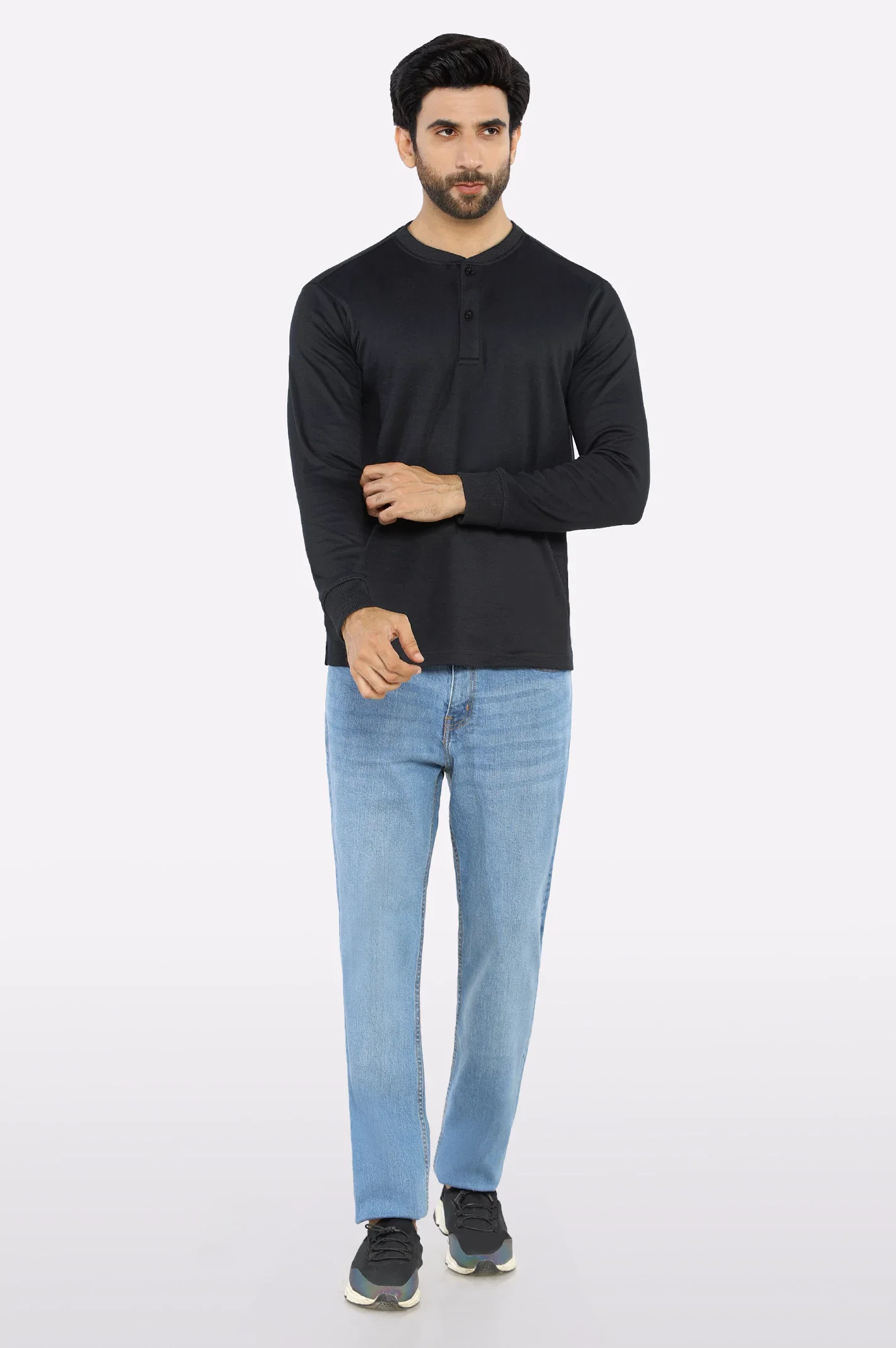 Black Full Sleeves T-Shirt - Image 2
