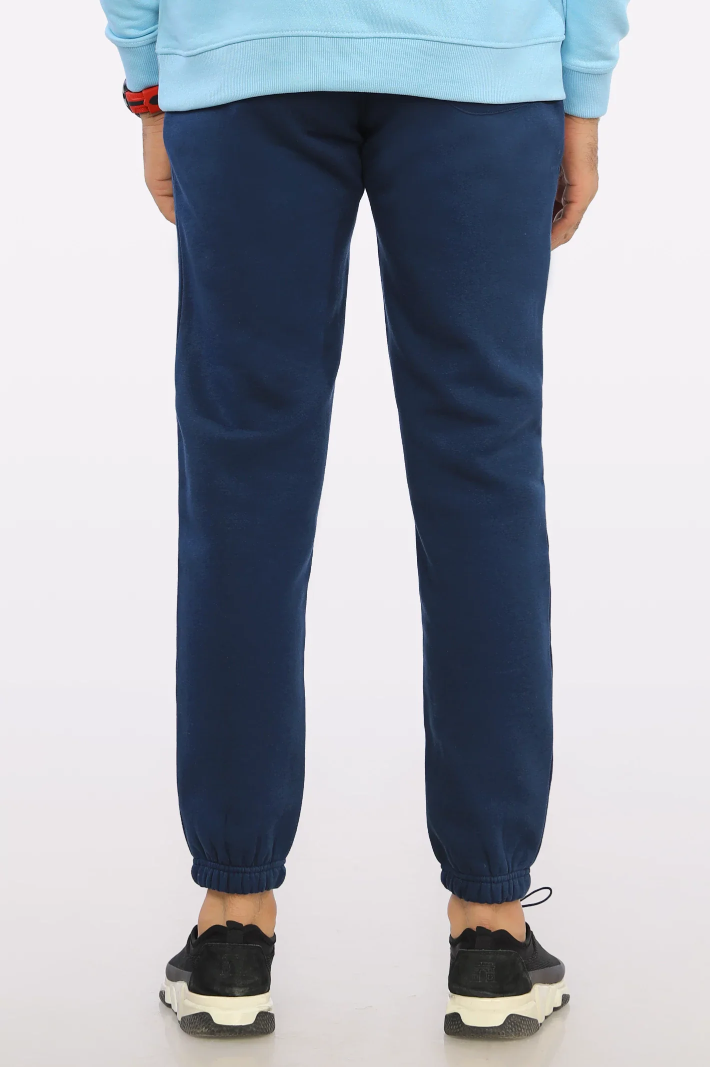 Navy Blue Casual Knitted Trouser - Image 3