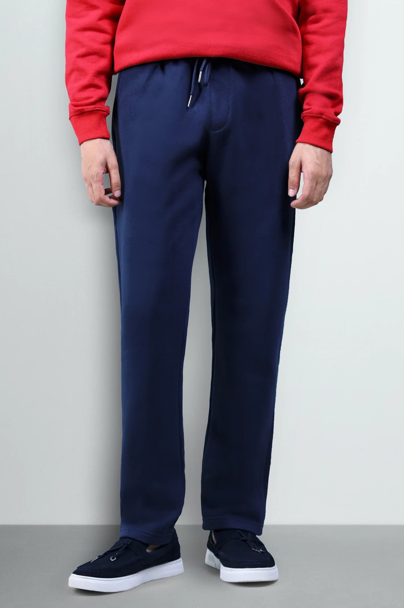 Navy Casual Knitted Trouser