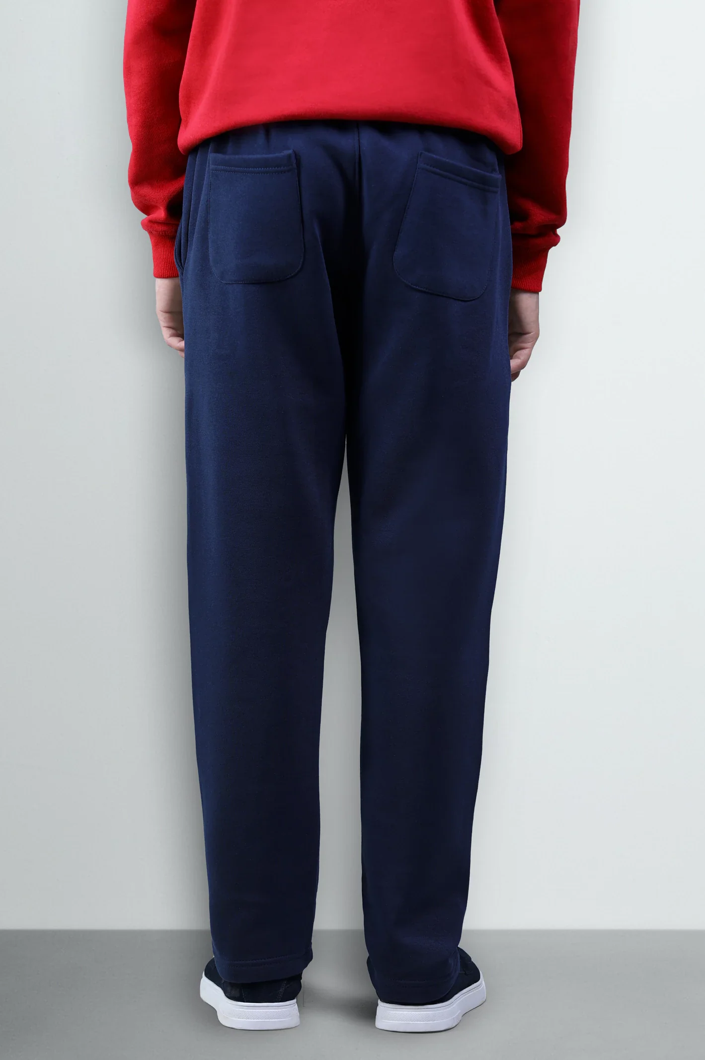 Navy Casual Knitted Trouser - Image 3
