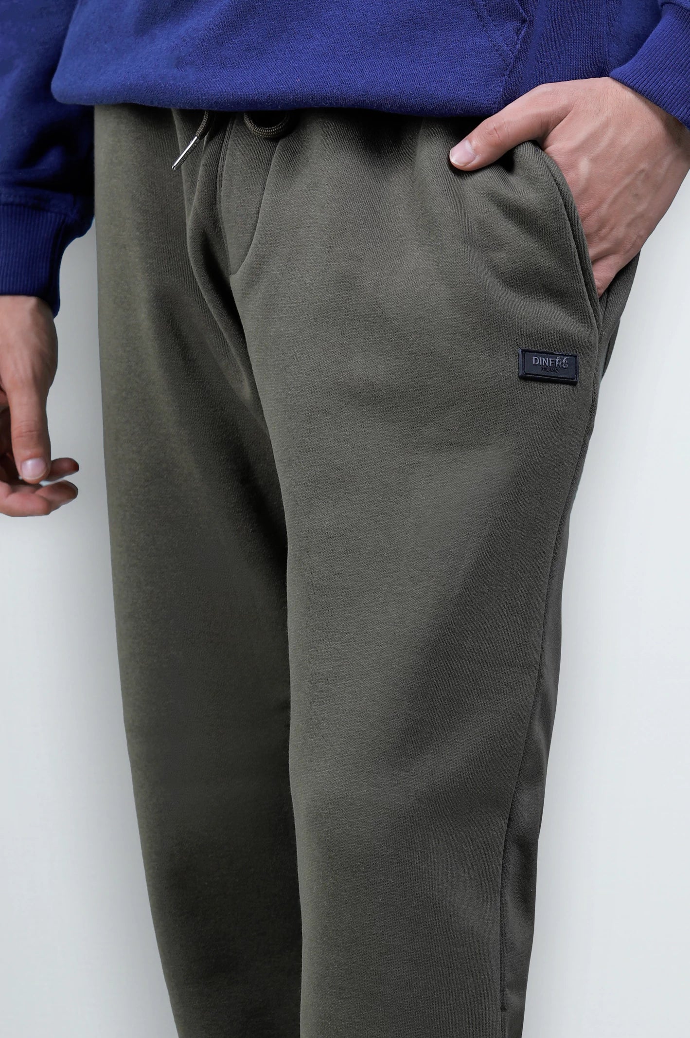 Olive Casual Knitted Trouser - Image 2