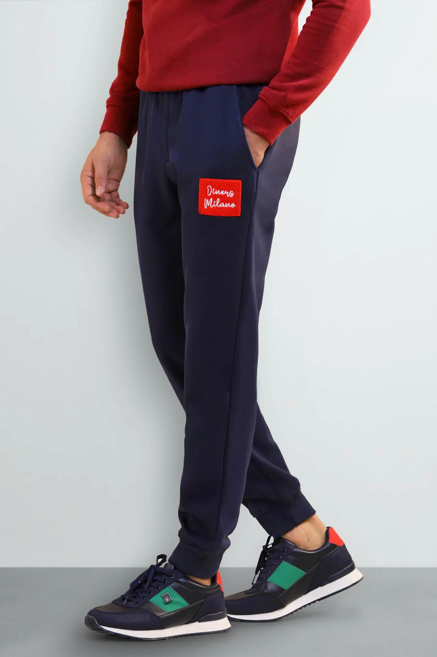 Navy Blue Casual Knitted Trouser - Image 2