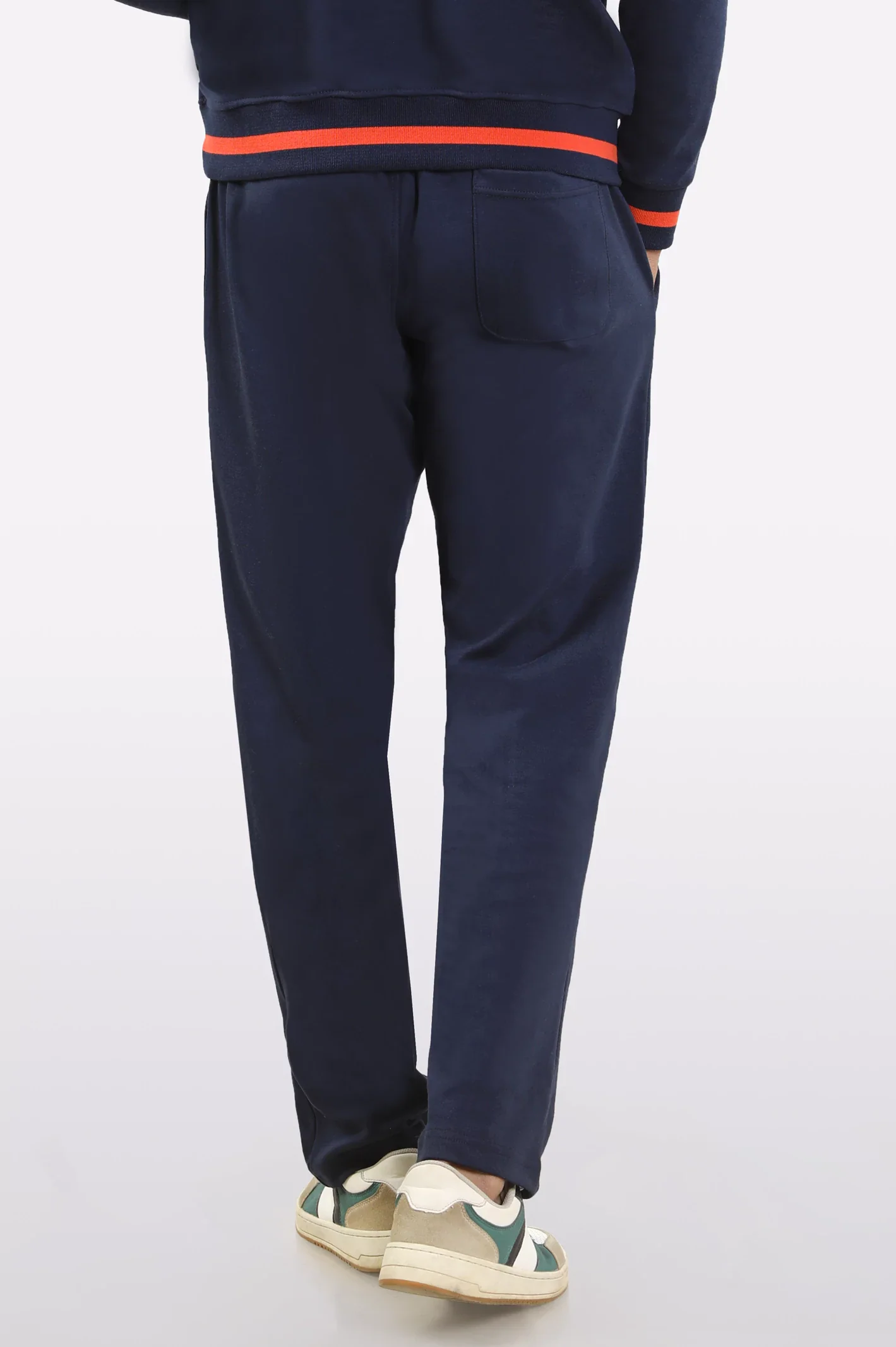 Navy Blue Casual Knitted Trouser - Image 3