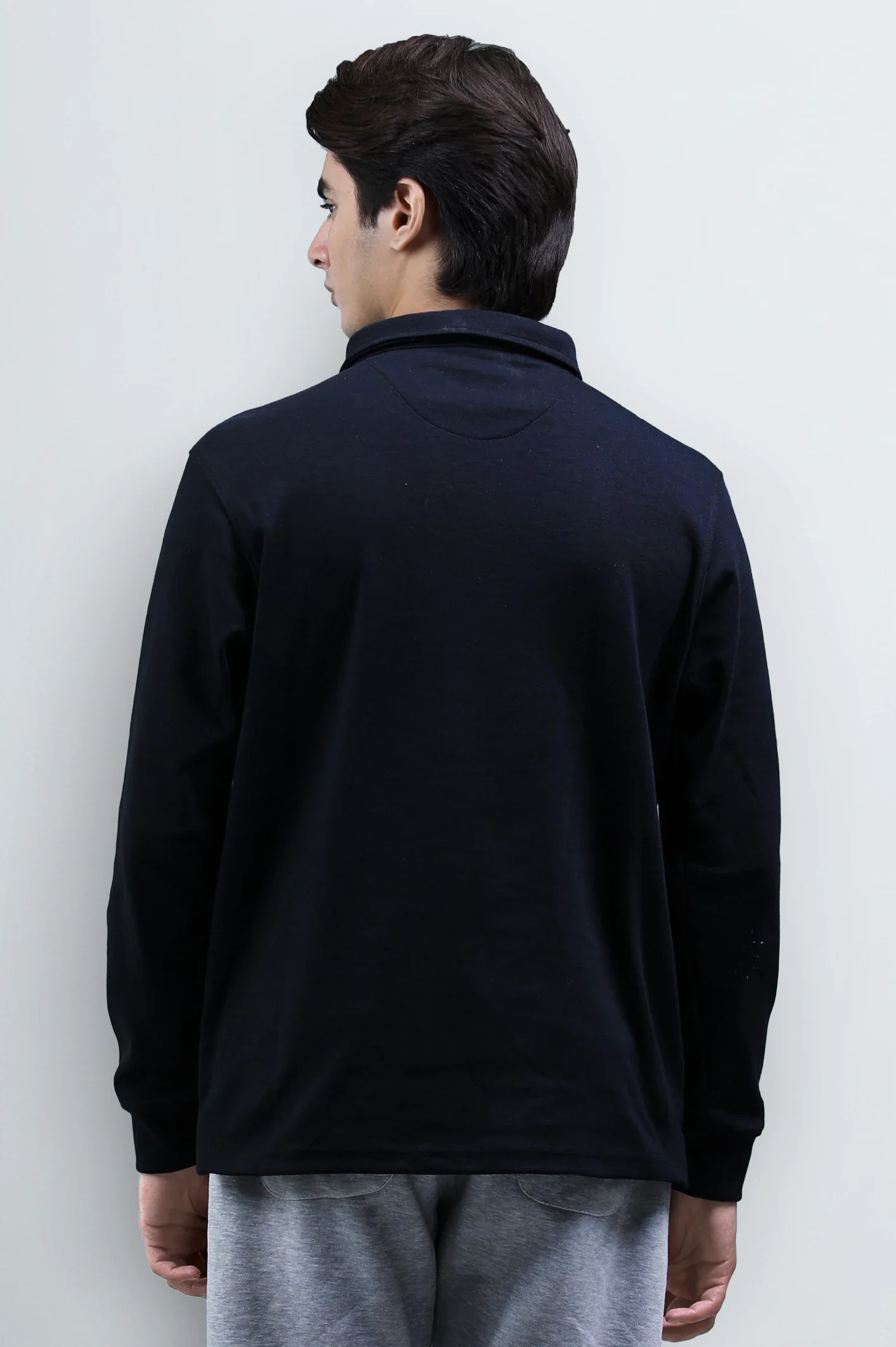 Black Long Sleeves Polo - Image 5