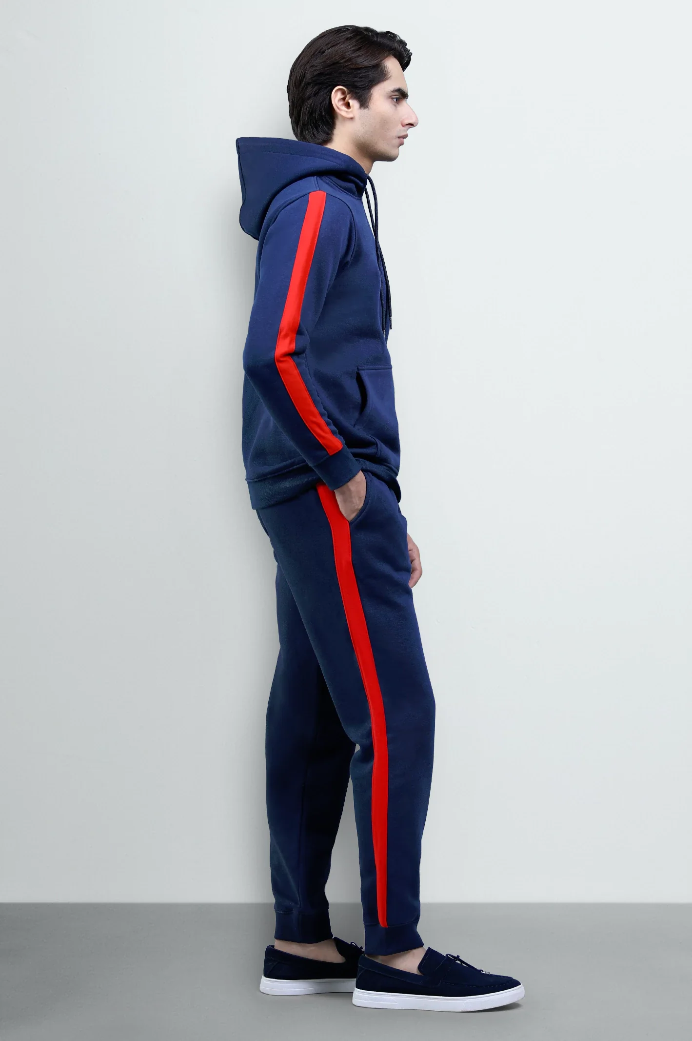 Navy Blue Pullover Hoodie - Image 4