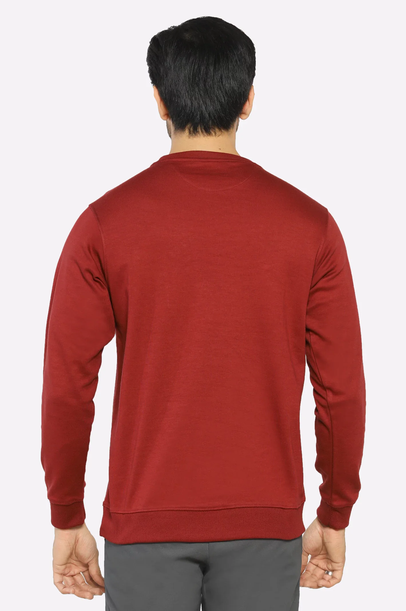 Crew Neck Embroidered Sweatshirt - Image 3