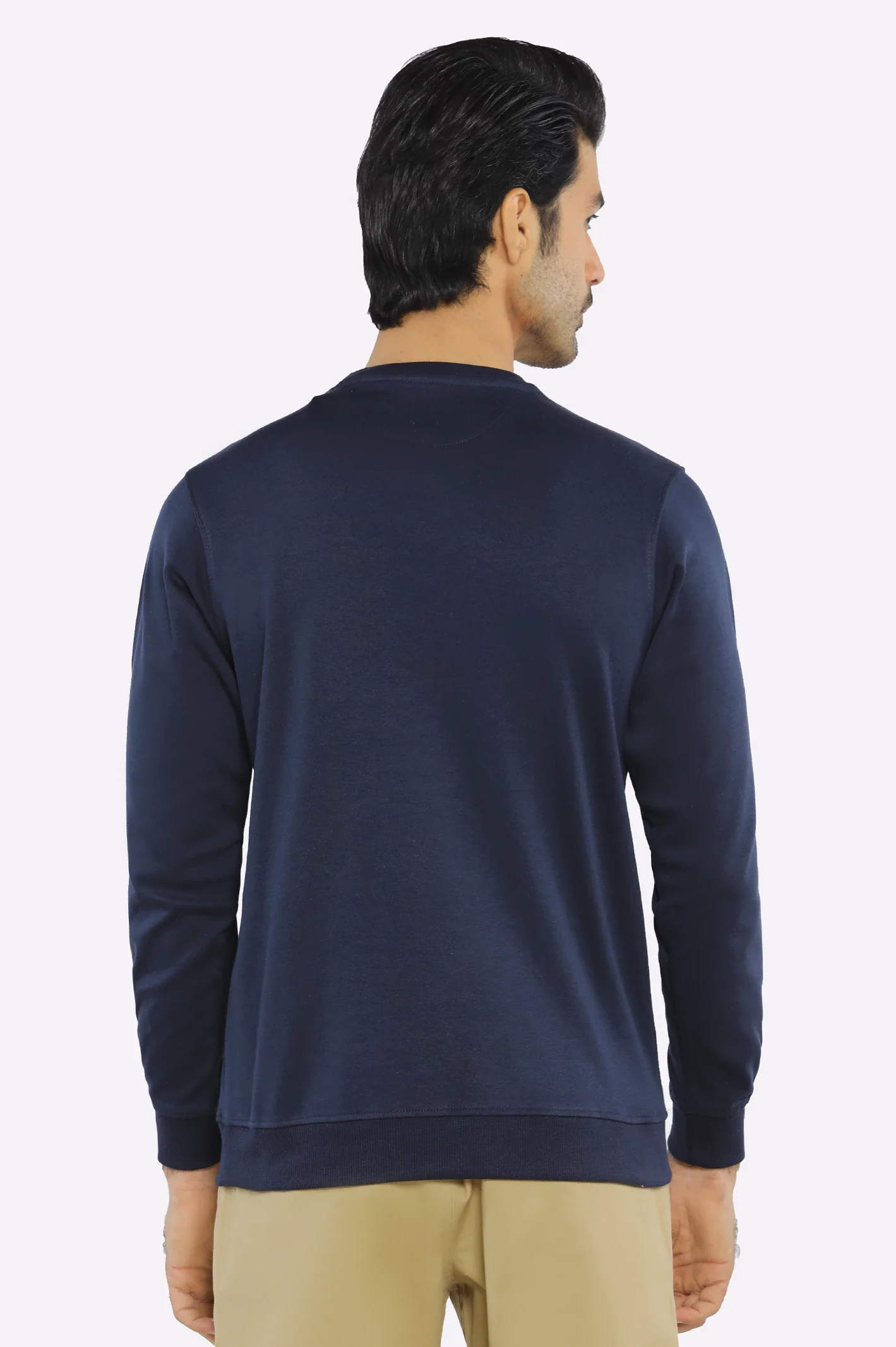 Navy Blue Graphic Sweatshirt - Image 3
