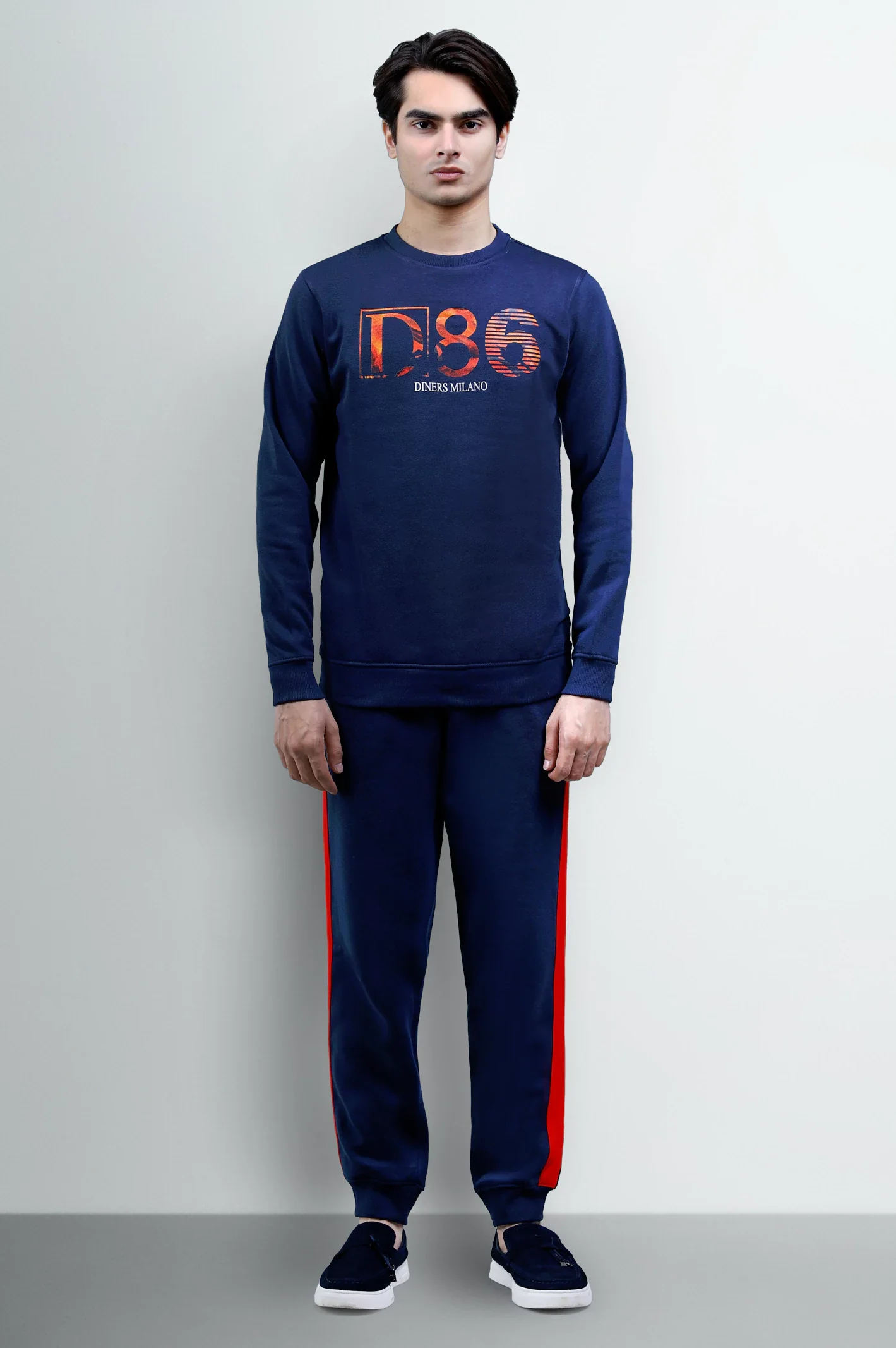 Navy Blue Graphic Sweatshirt - Image 2