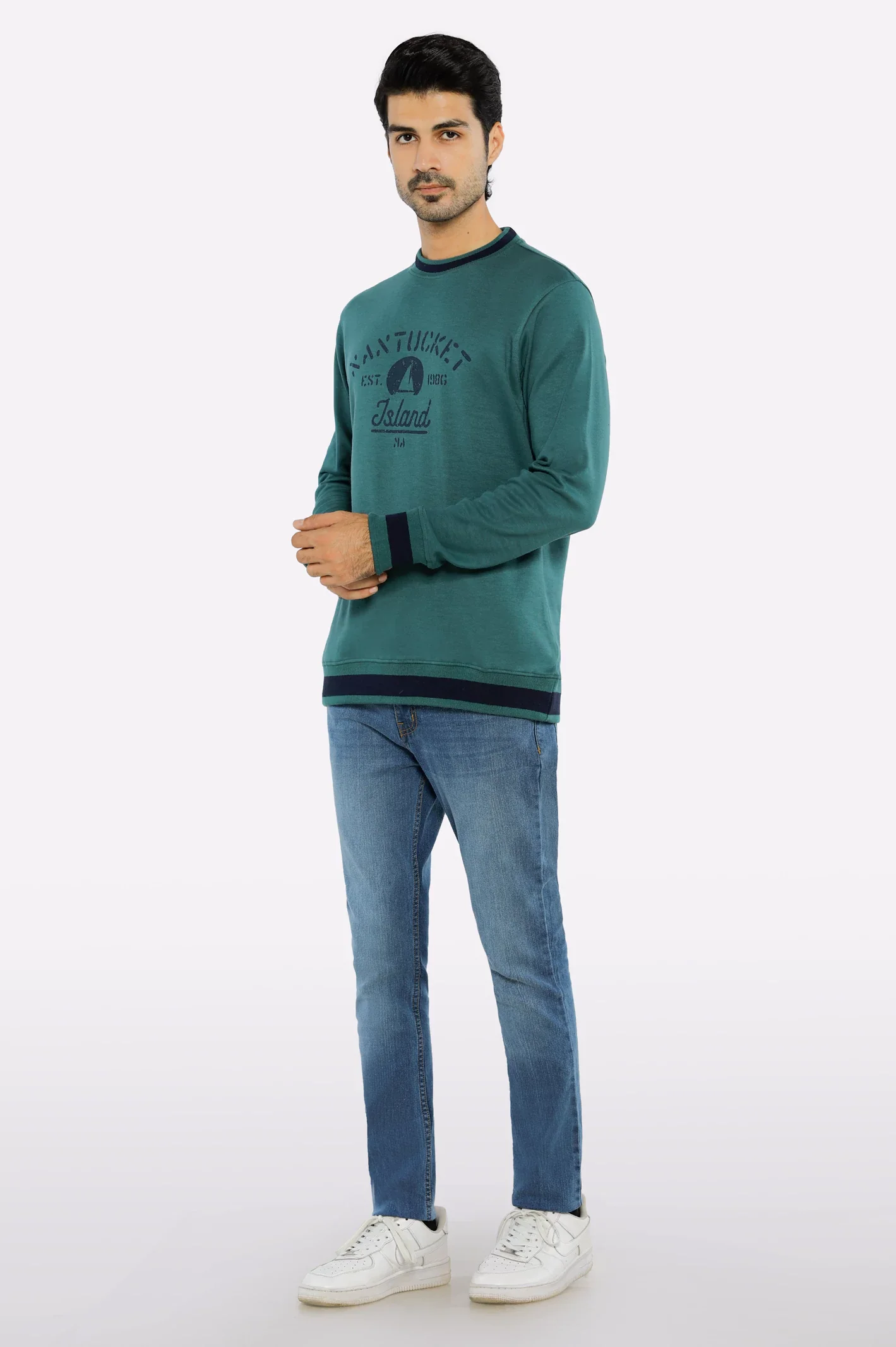 Green Graphic Sweatshirt - Image 2