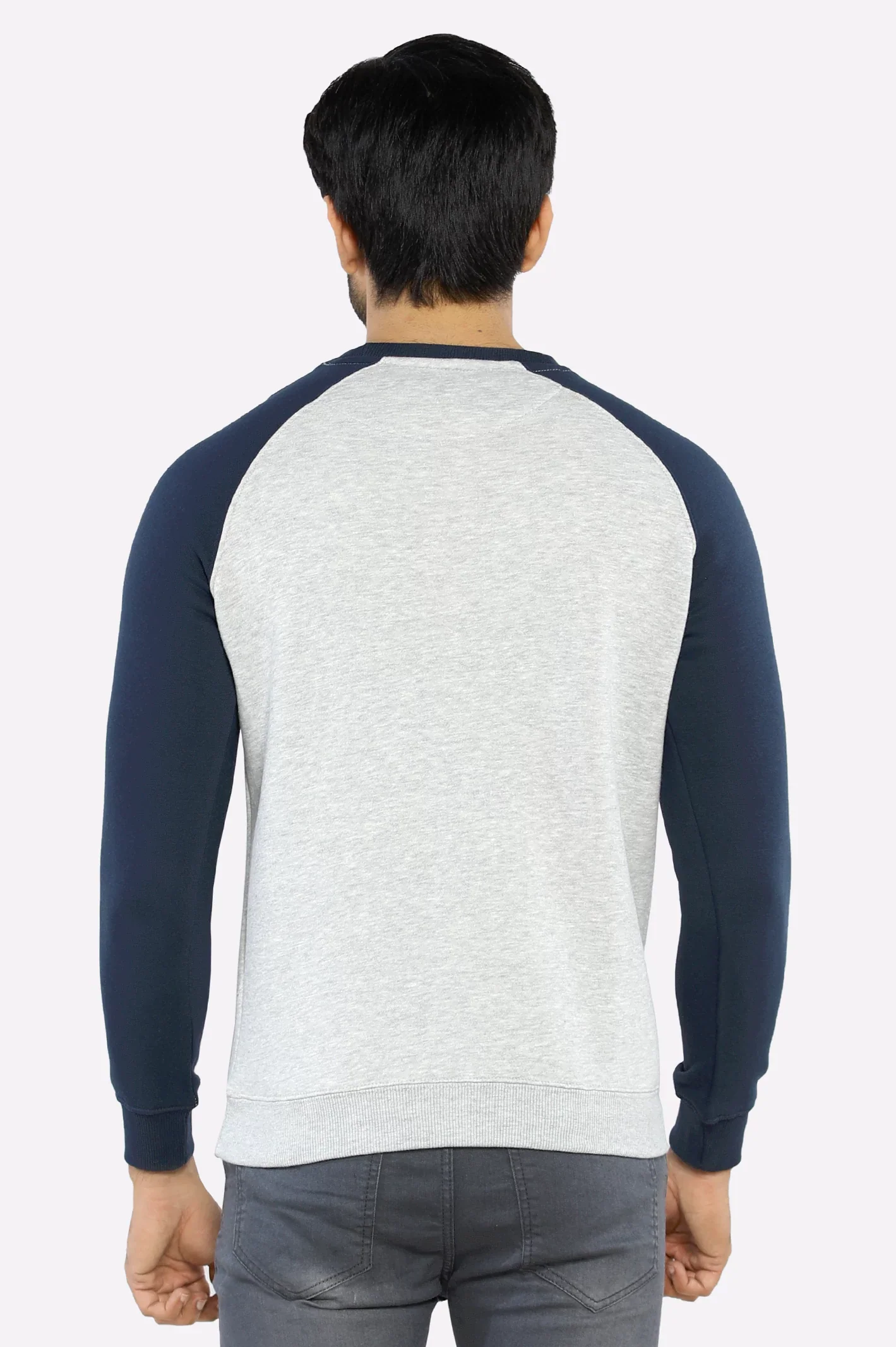 Heather Grey Badge Sweatshirt - Image 3