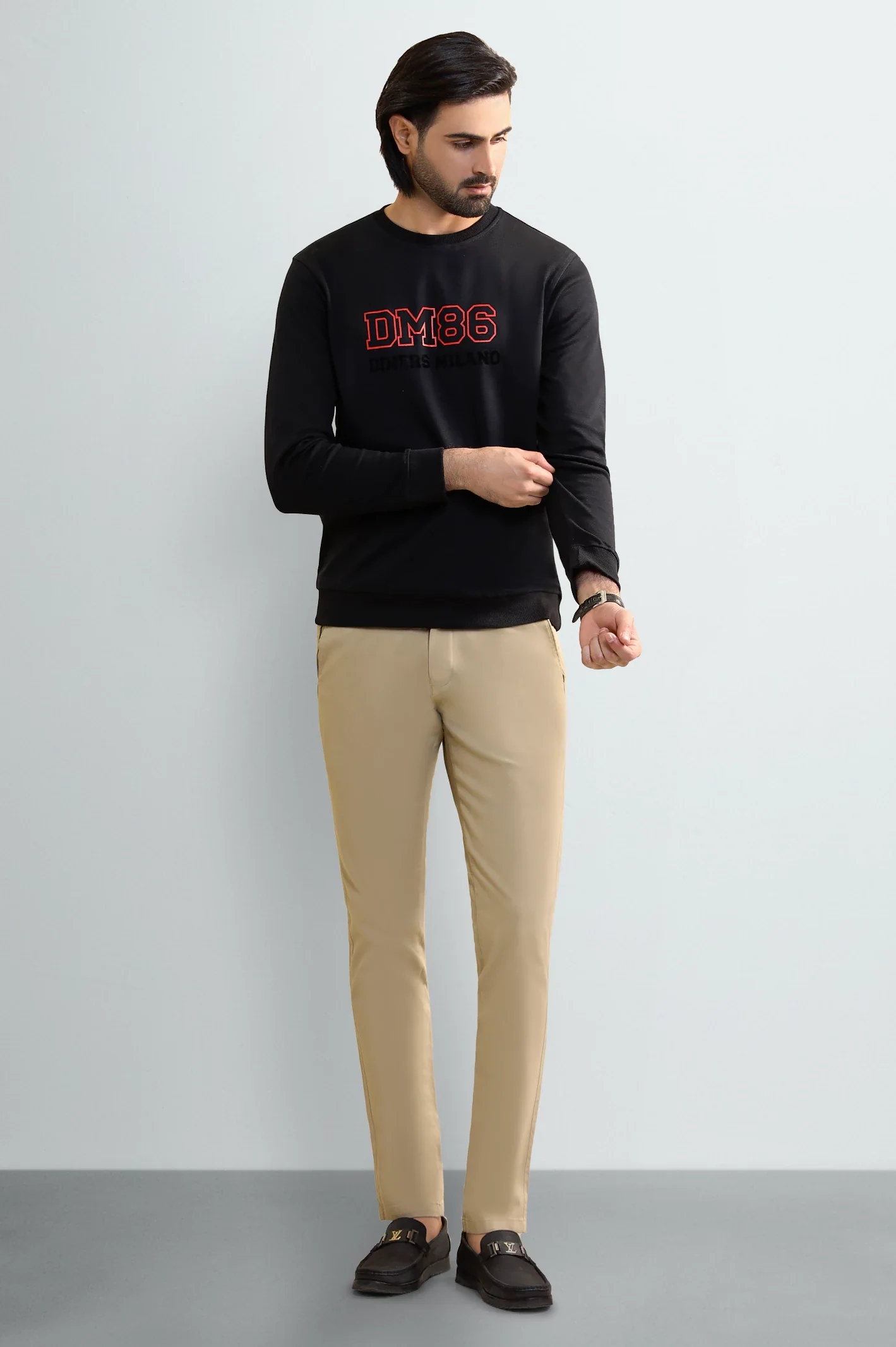 Black Crewneck Sweatshirt - Image 2
