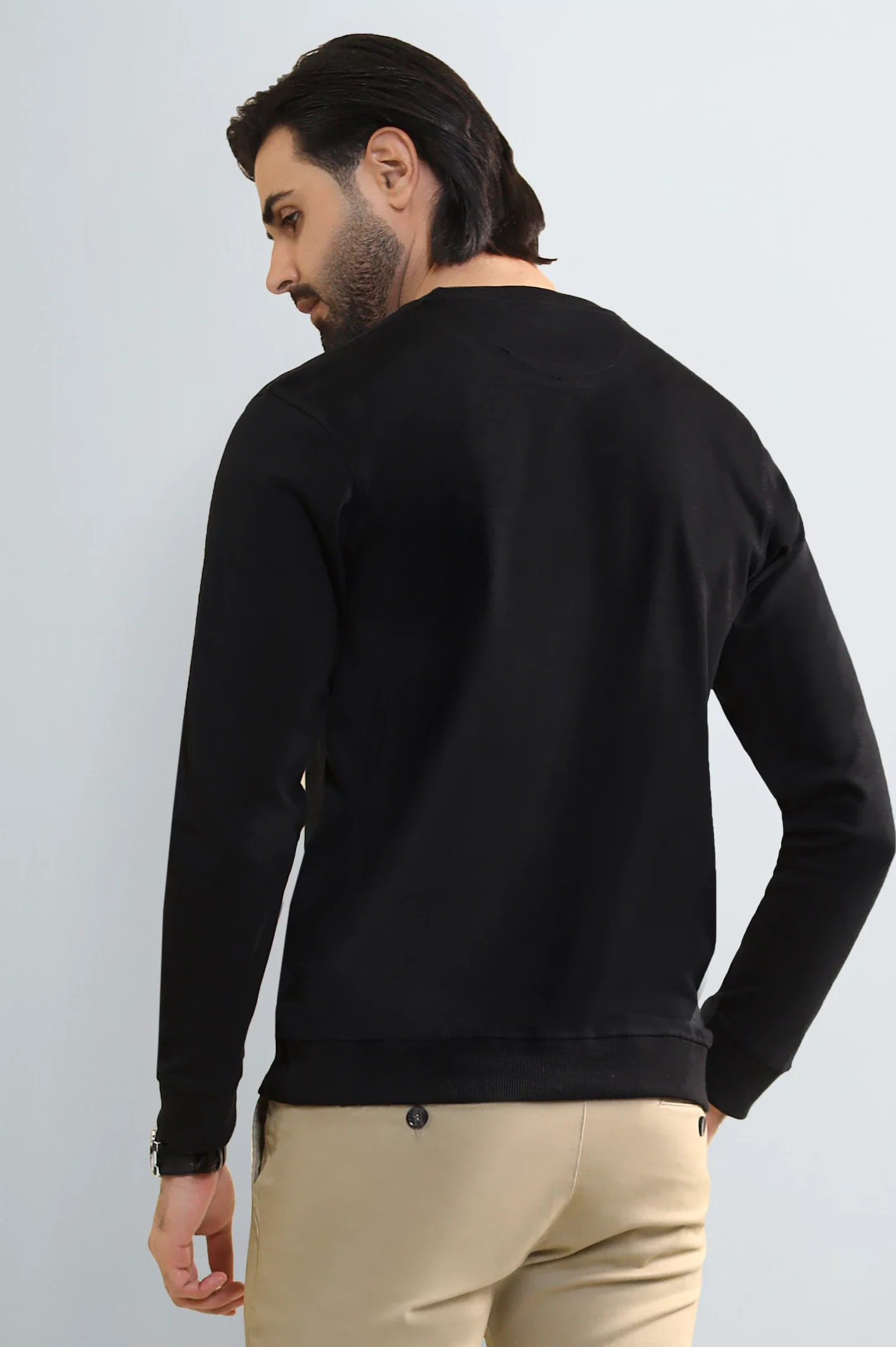 Black Crewneck Sweatshirt - Image 3