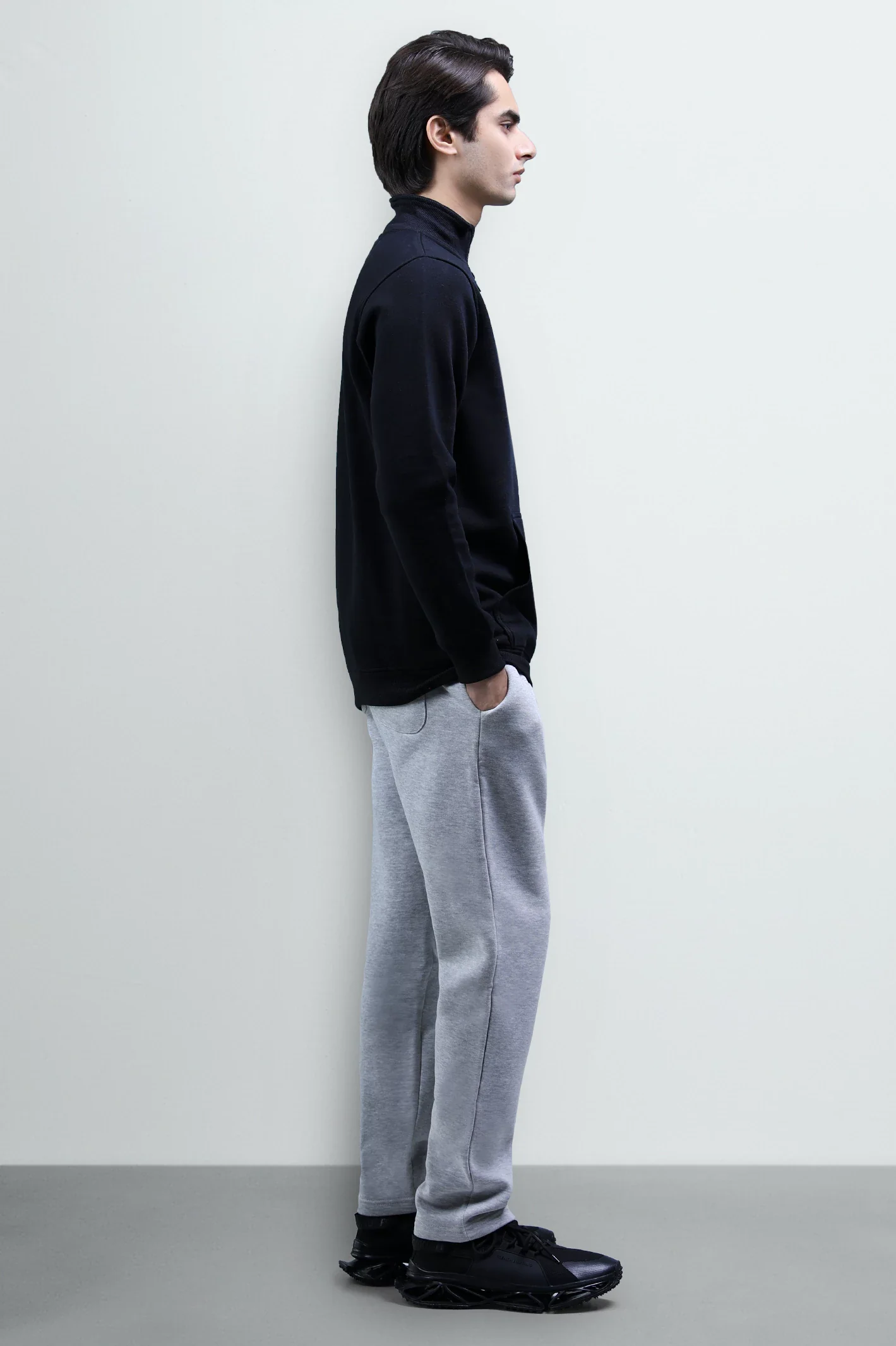Black Quarter Zip Sweatshirt - Image 4
