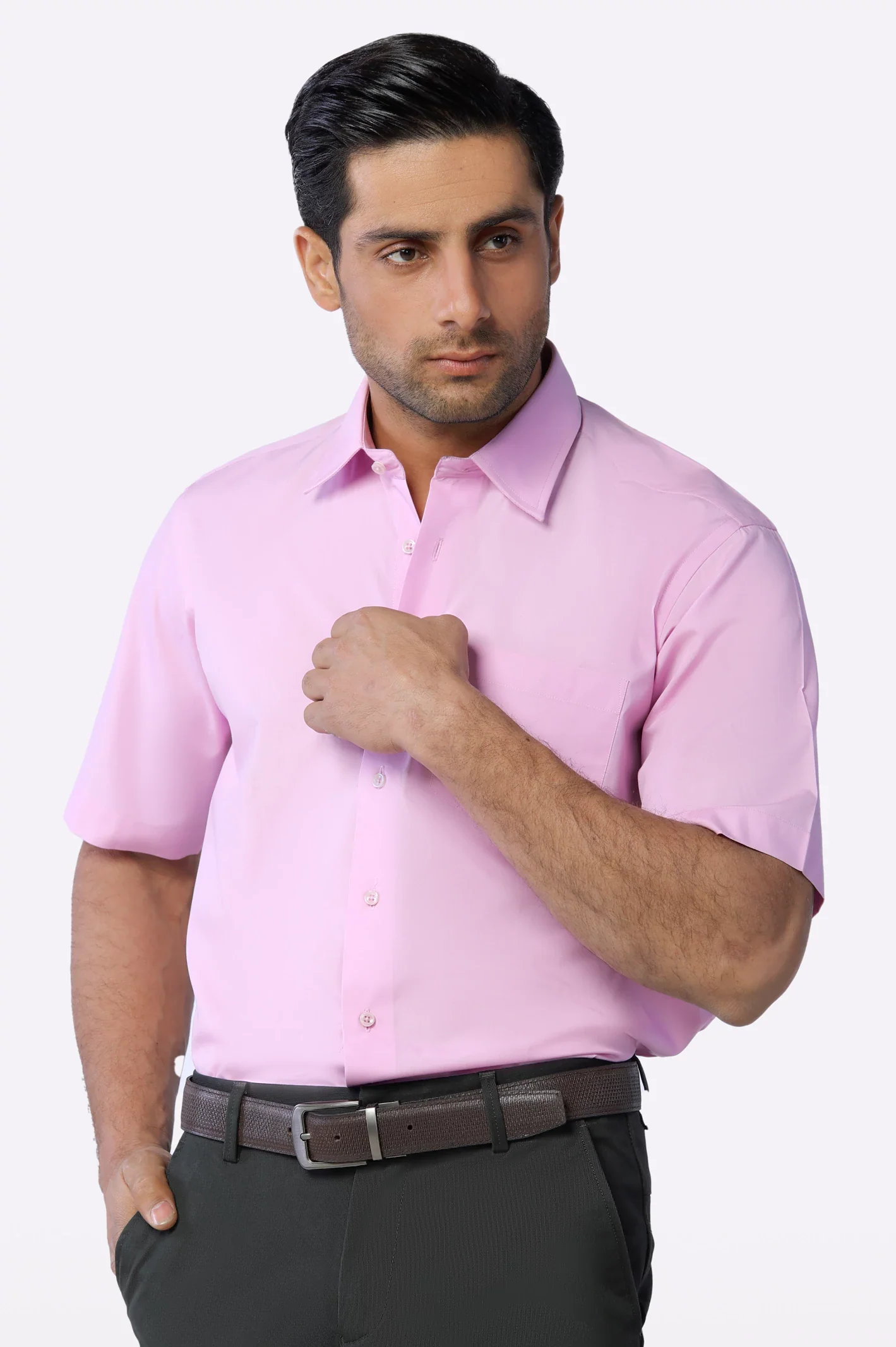 Purple Formal Shirt (Half Sleeves)