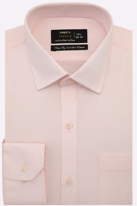 Pink Plain Formal Shirt