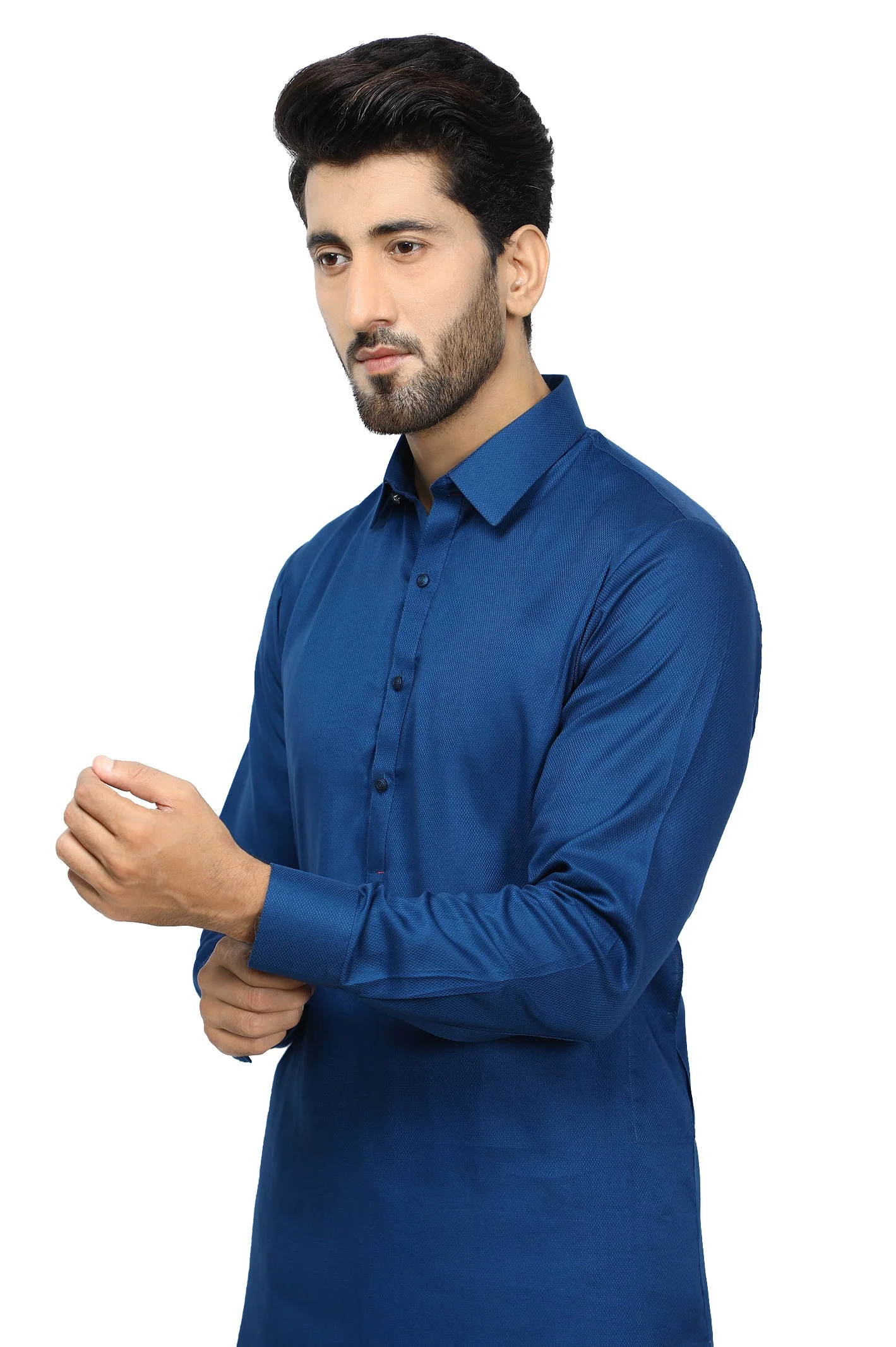 Royal Blue Wash & Wear Shalwar Kameez