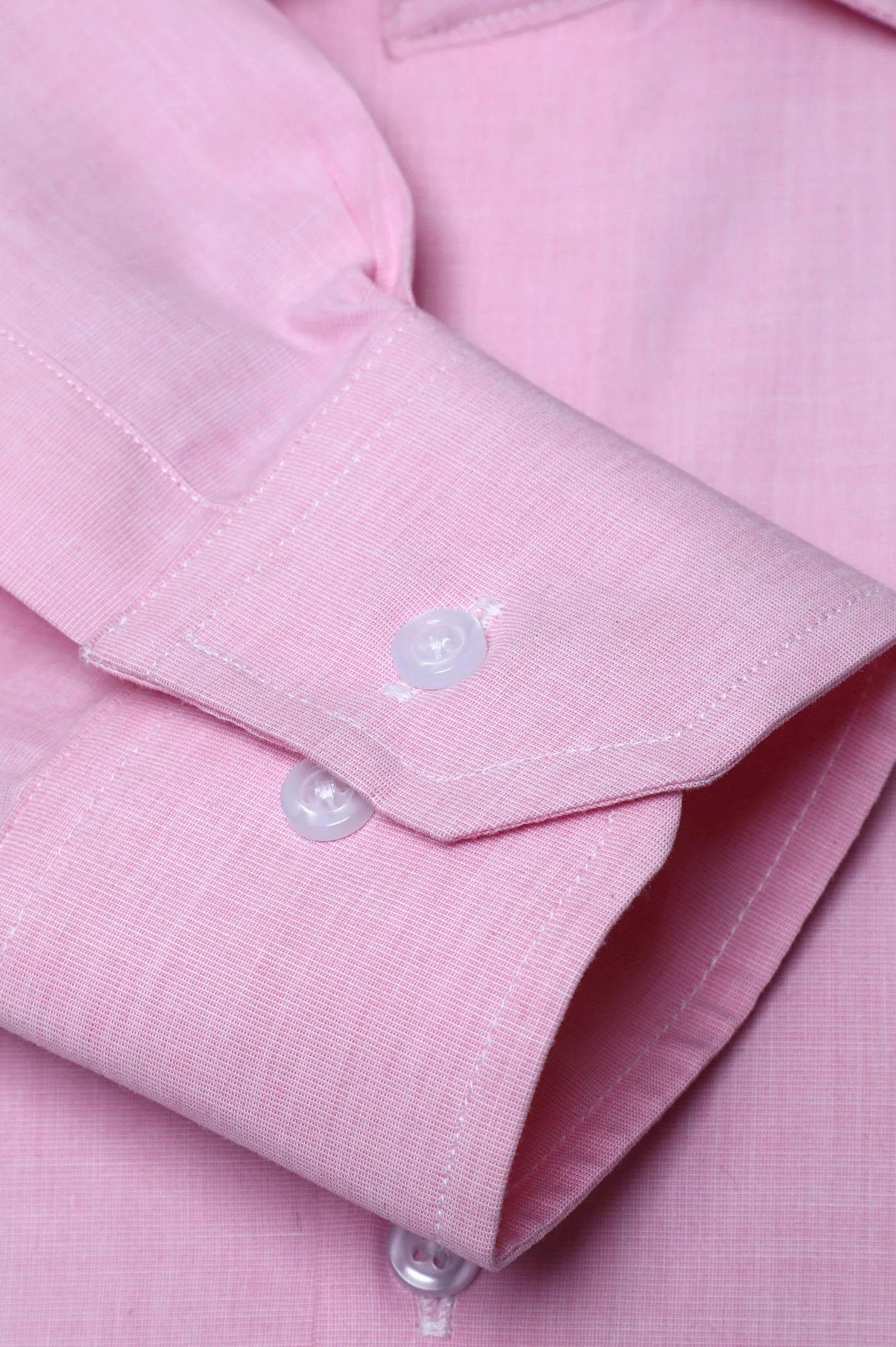 Light Pink Self Formal Shirt - Image 3