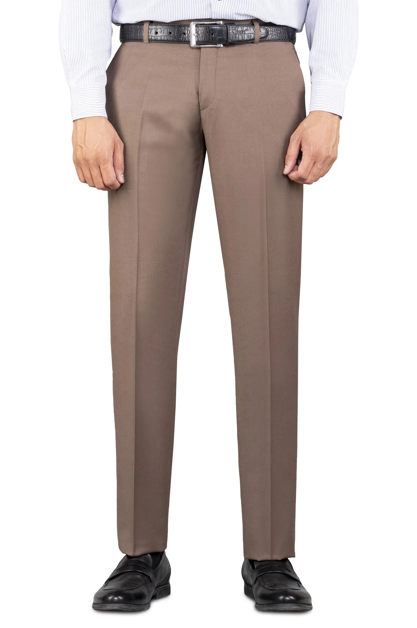 Olive Wash & Wear Smart Fit Trouser