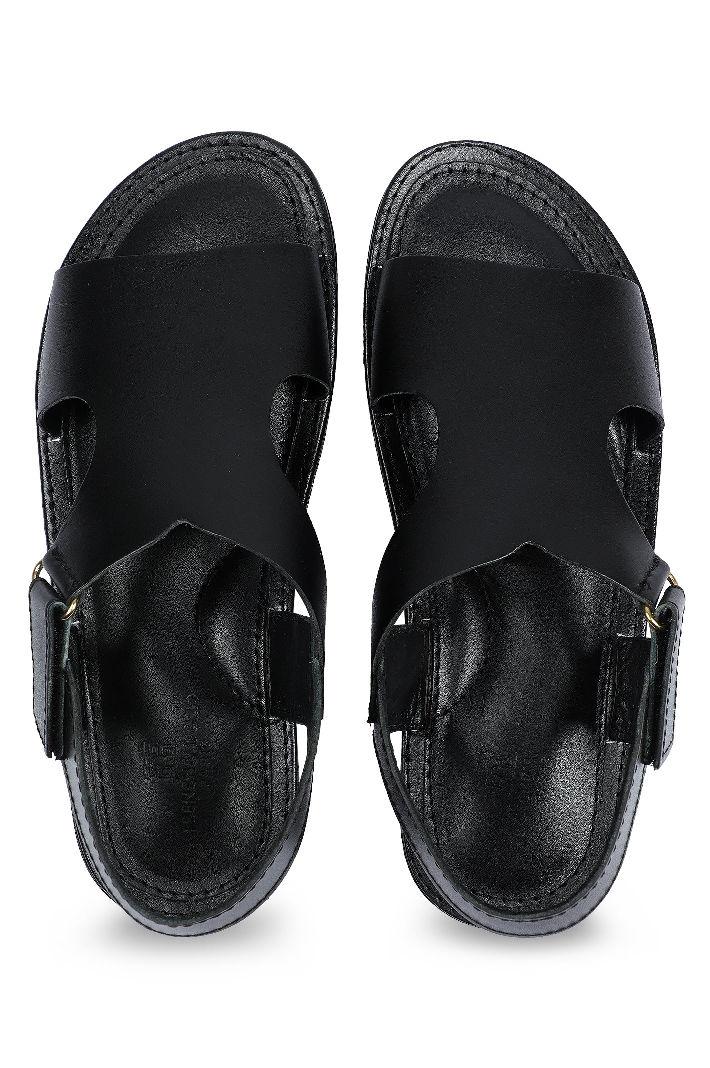 French Emporio Men Sandals SKU: SLD-0030-BLACK - Image 4