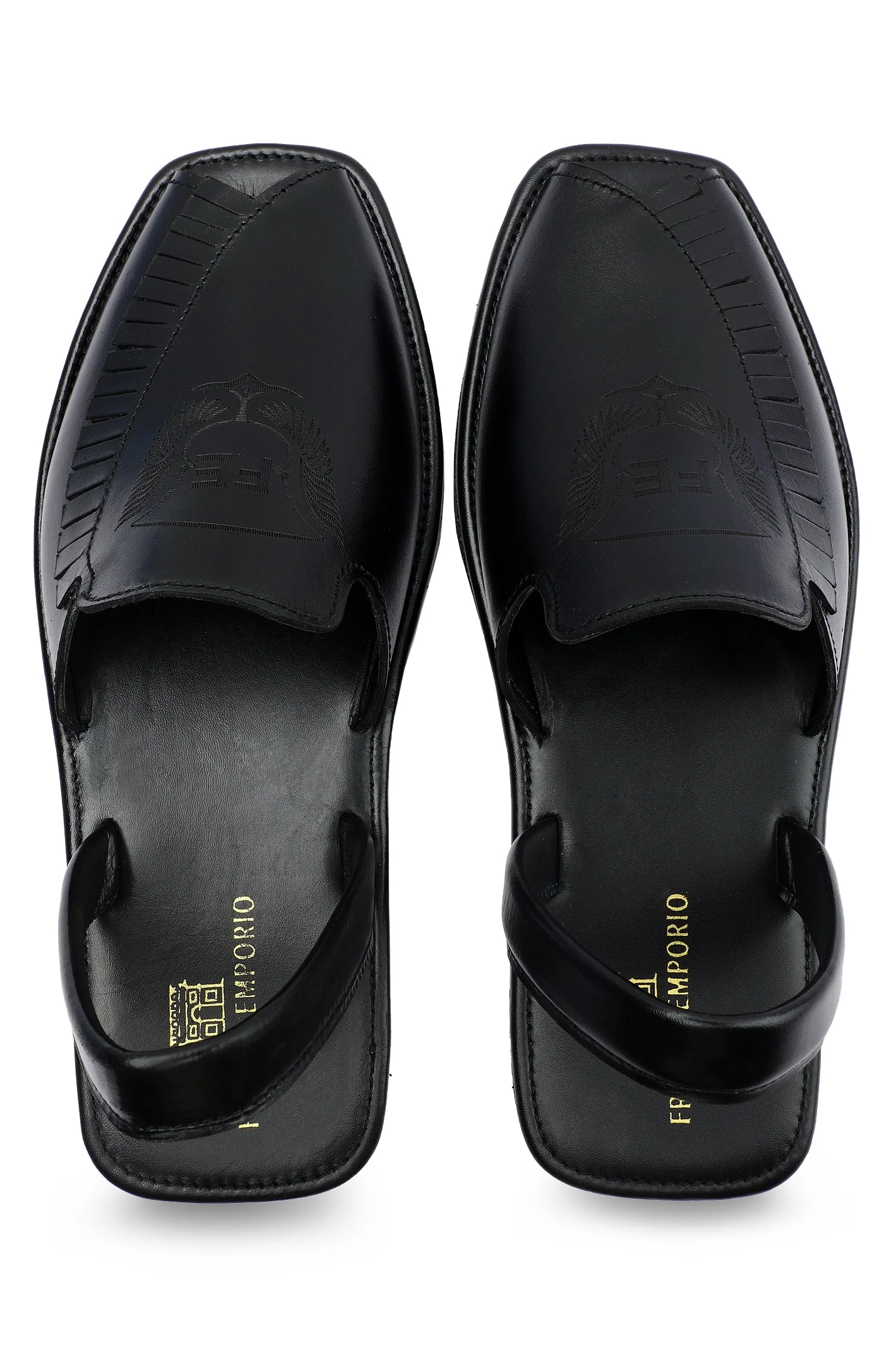 French Emporio Men's Sandal SKU: SLD-0038-BLACK - Image 4
