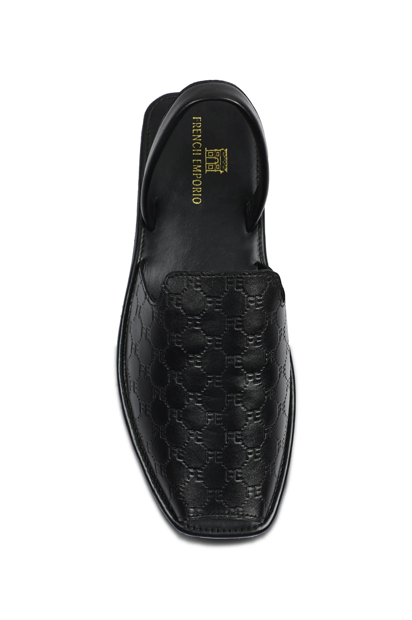 French Emporio Men's Sandal SKU: SLD-0039-BLACK - Image 2
