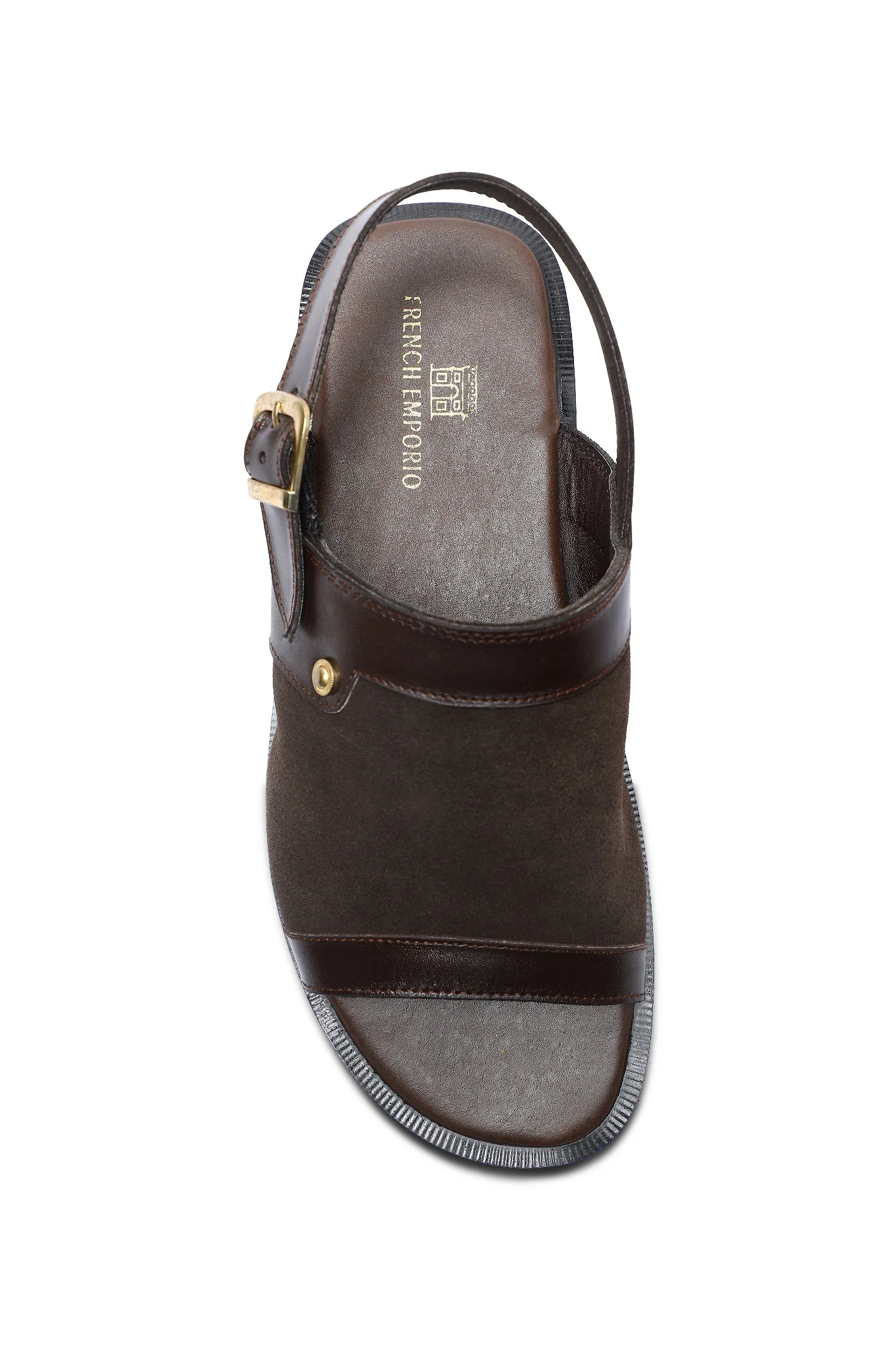 French Emporio Men's Sandal SKU: SLD-0041-COFFEE - Image 3