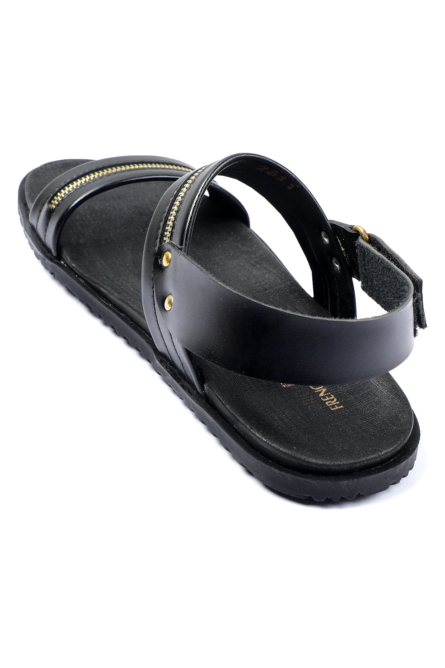 Black Sandal for Men's - Image 2