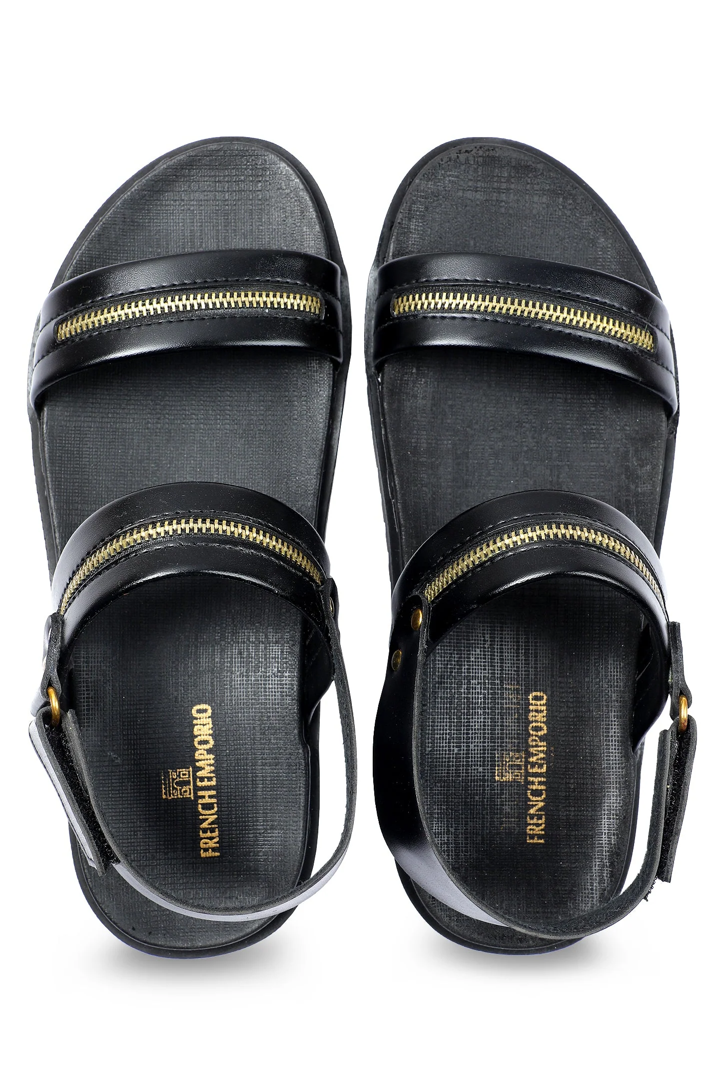 Black Sandal for Men's - Image 4