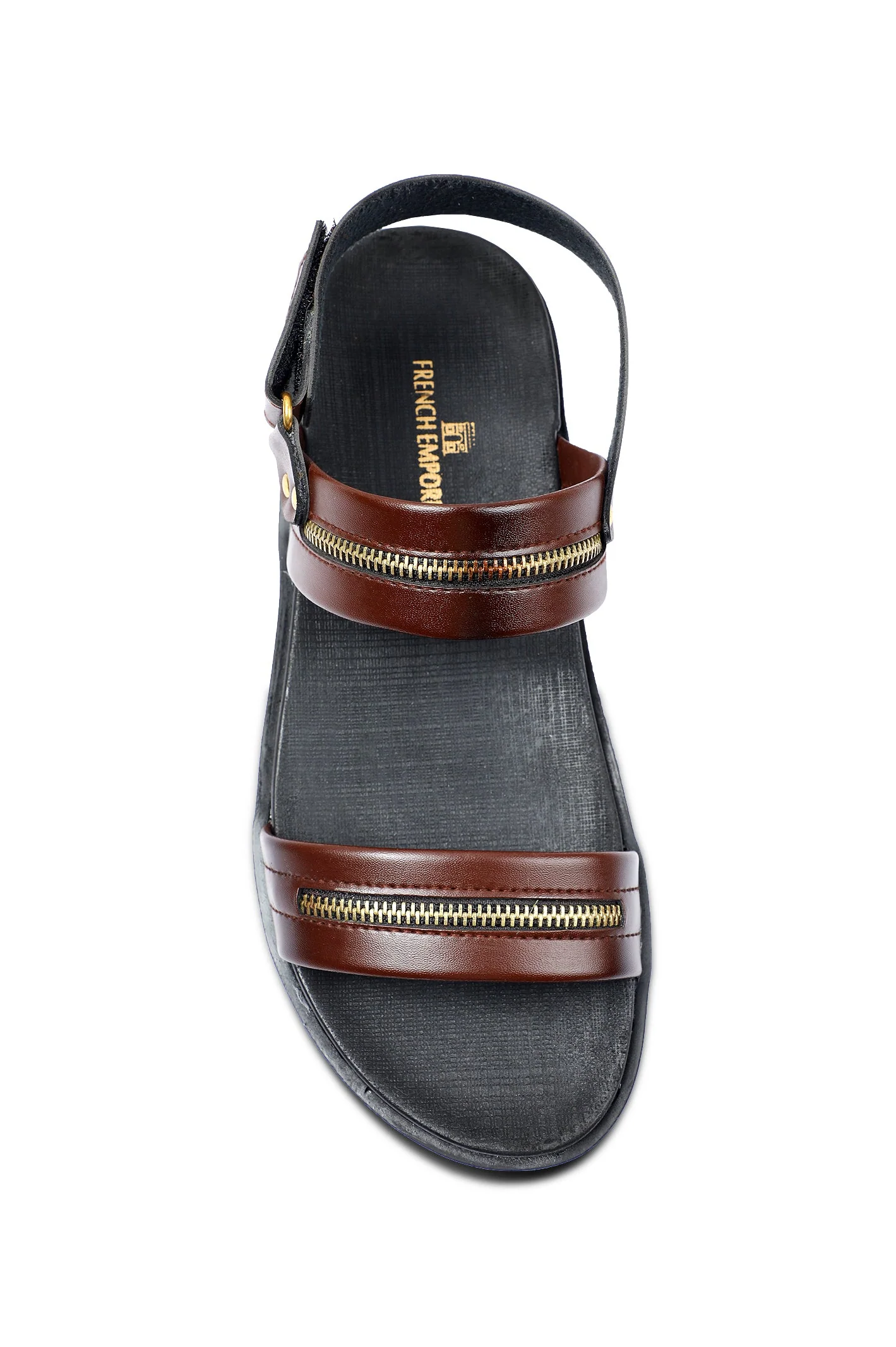 French Emporio Men's Sandal SKU: SLD-0043-BROWN - Image 3