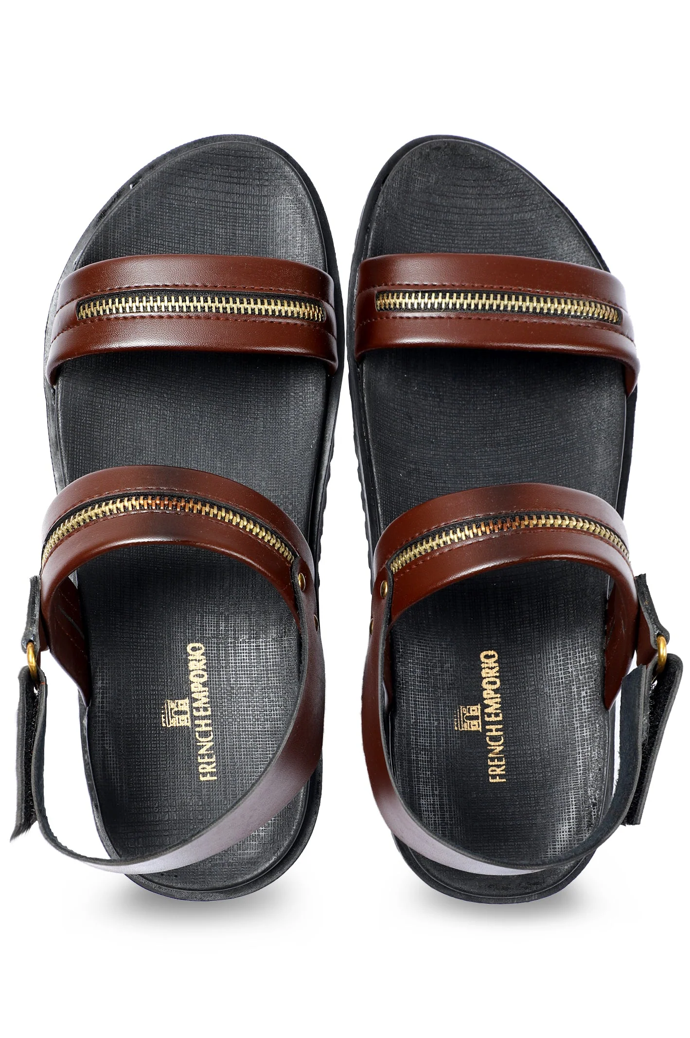 French Emporio Men's Sandal SKU: SLD-0043-BROWN - Image 4