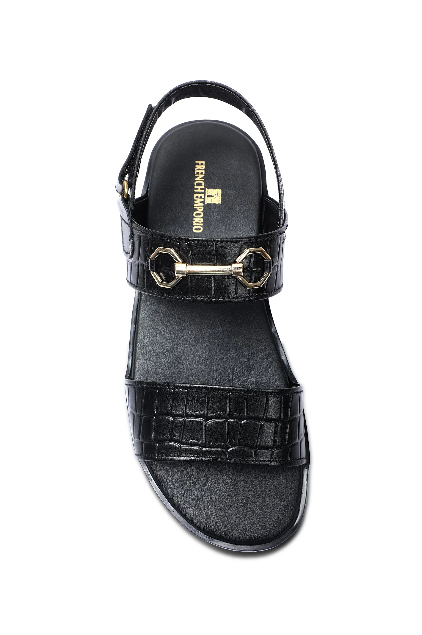 French Emporio Men's Sandal SKU: SLD-0045-BLACK - Image 3