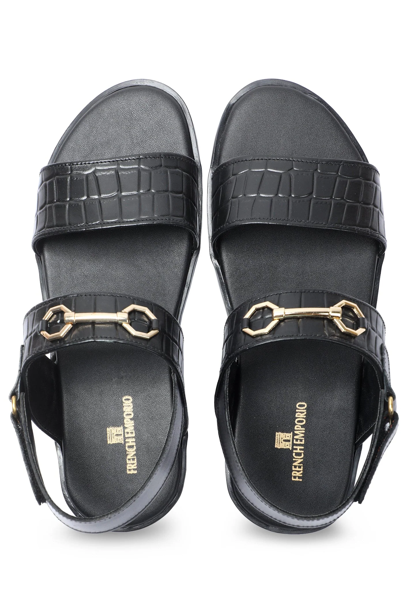 French Emporio Men's Sandal SKU: SLD-0045-BLACK - Image 4