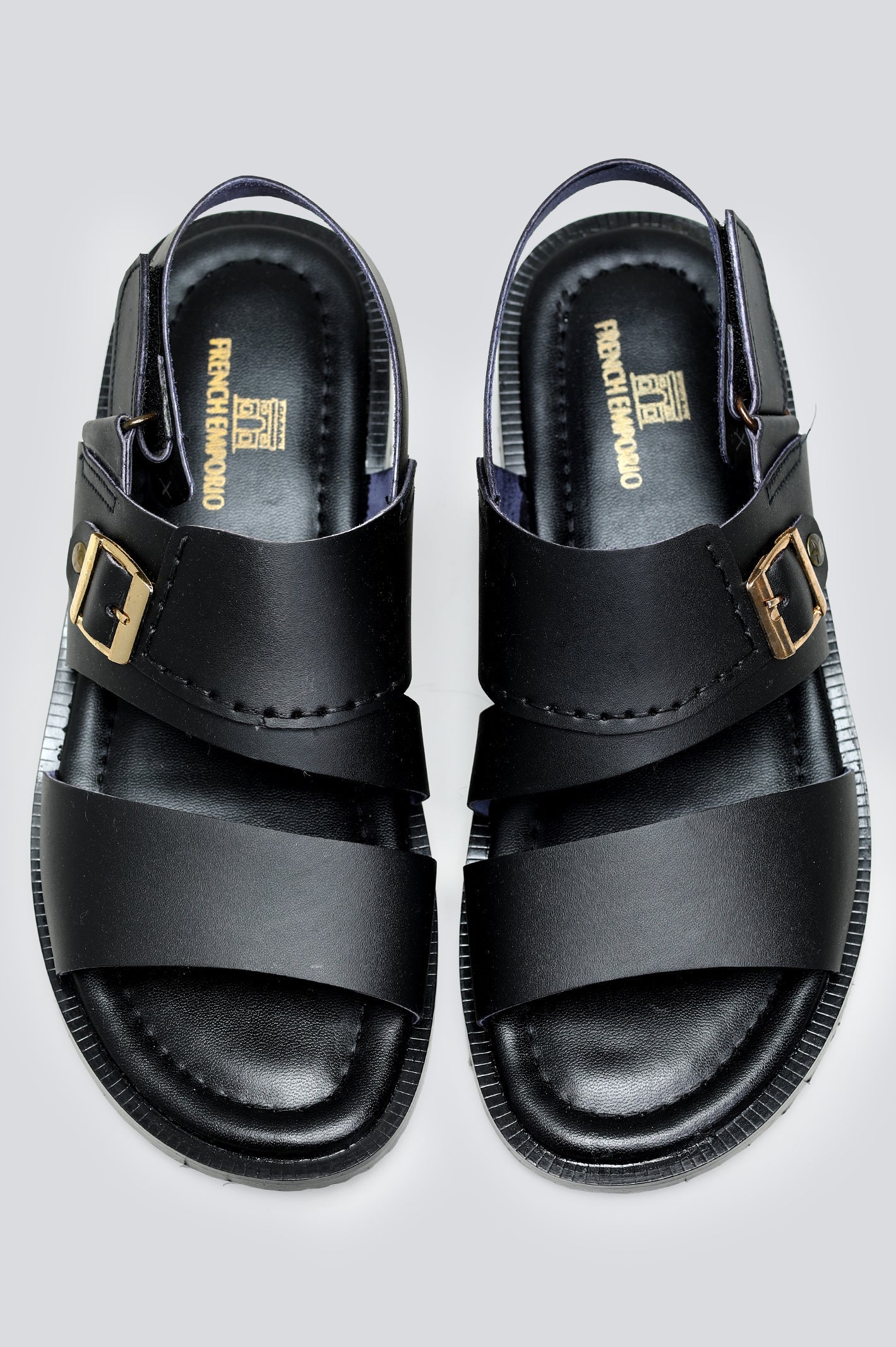 Black Sandal for Men's - Image 4