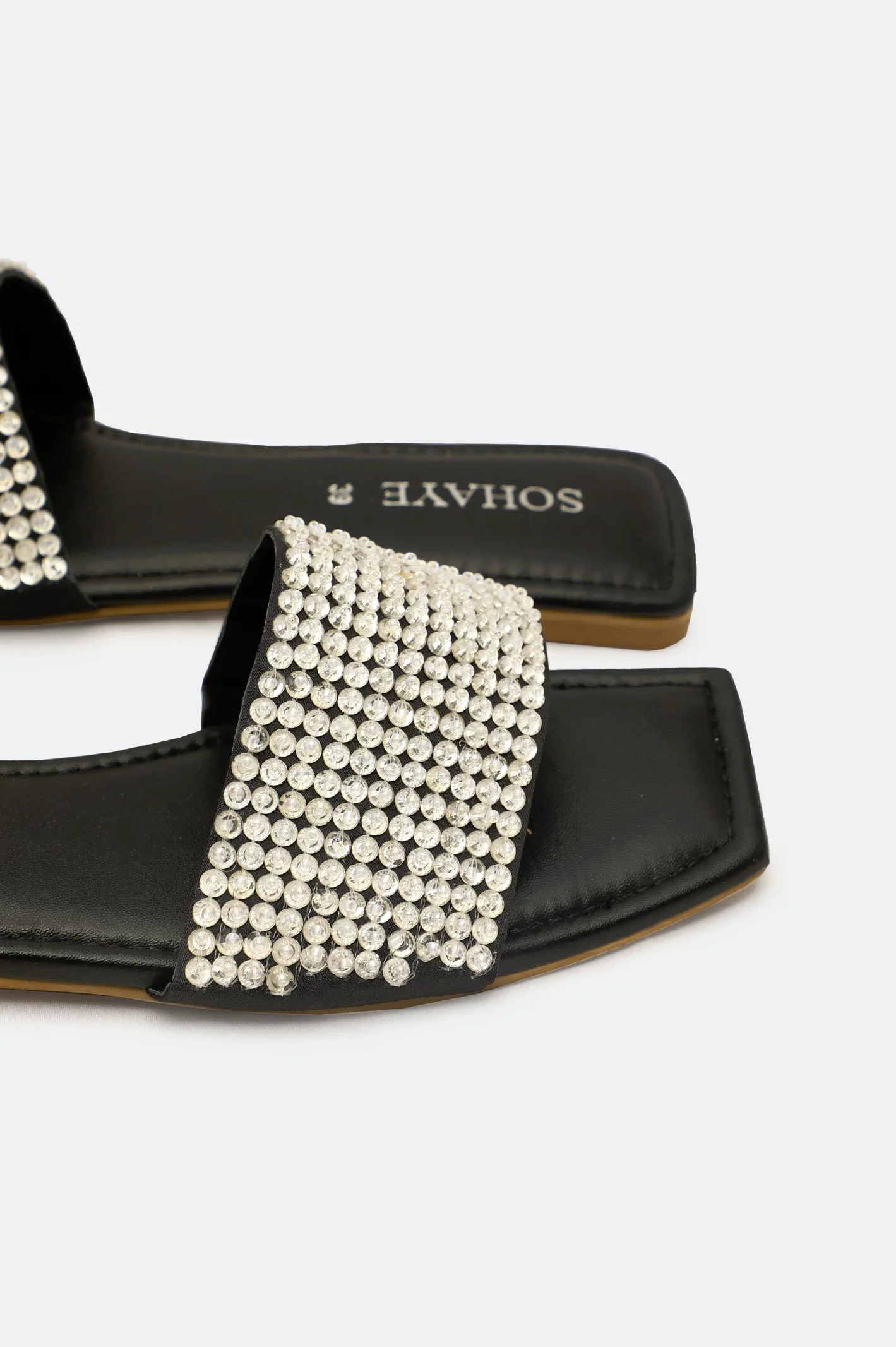 Silver Ladies Casual Slippers - Image 2